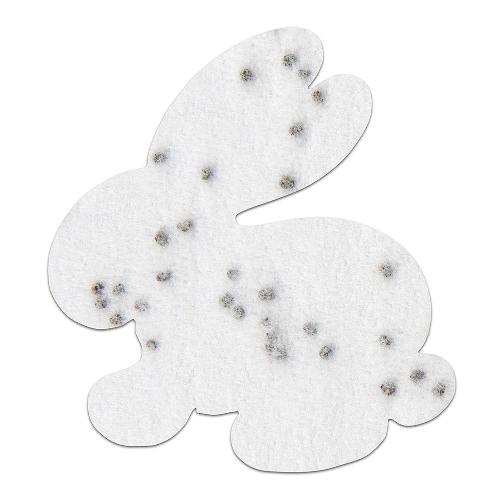 Samenpapier in Klappkärtchen - Ostern - Häschen-264