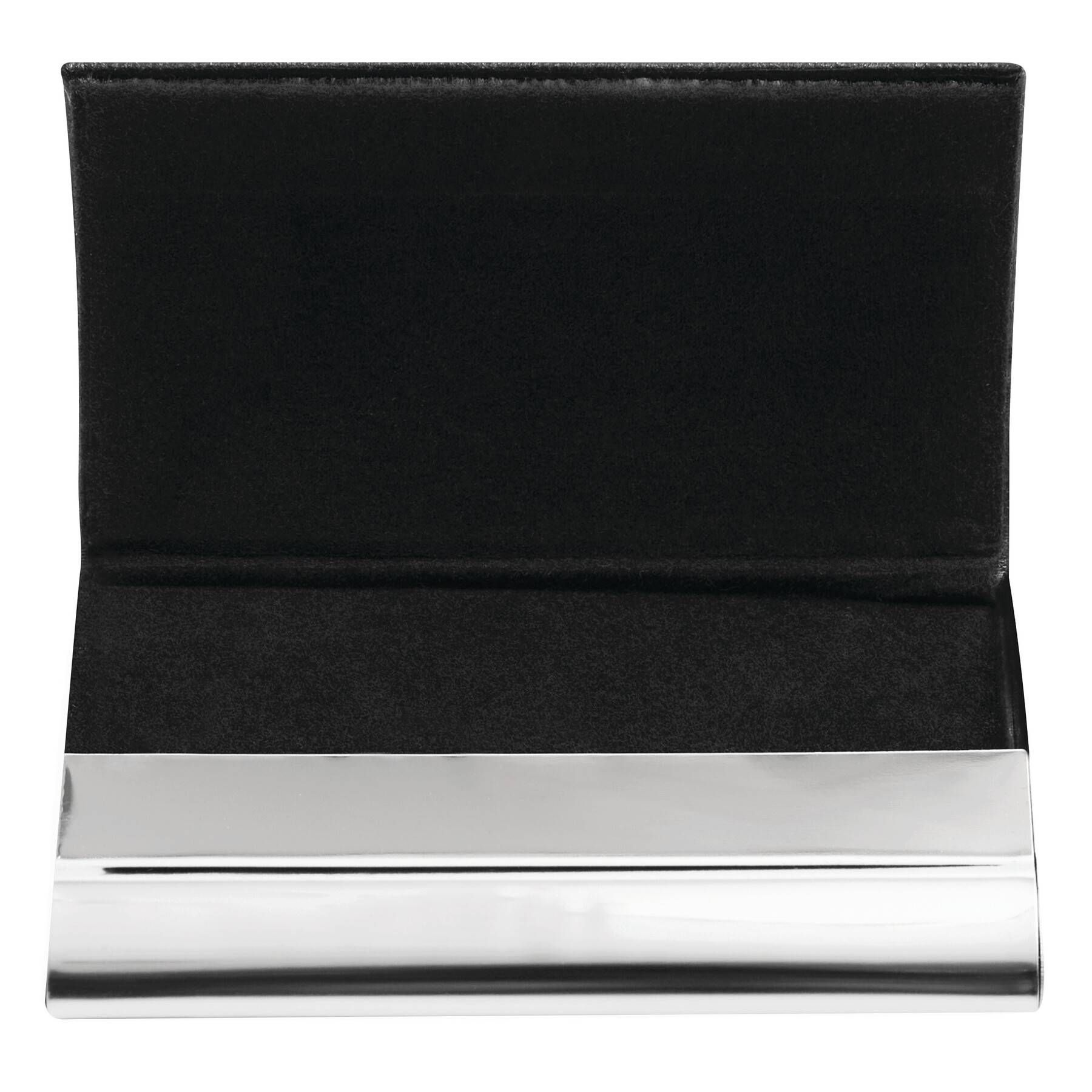 Visitenkartenetui PIET - schwarz - silber-244