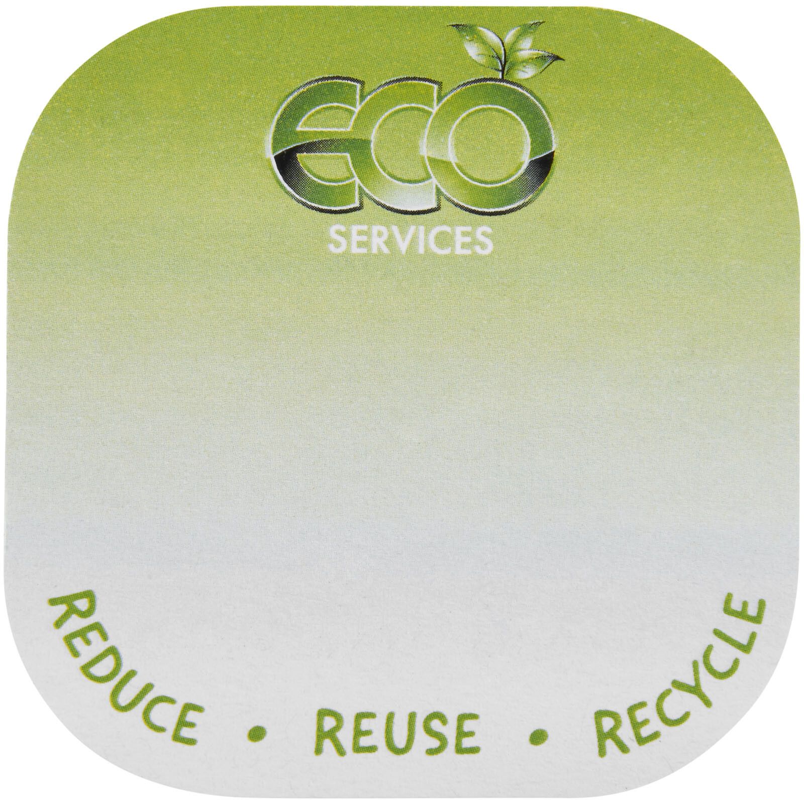 Sticky-Mate recycelte Haftnotizen mit runden Ecken - weiss-913