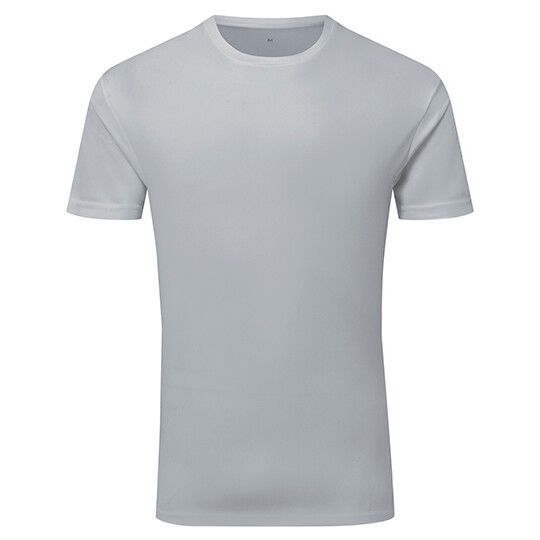 TriDri® Ion-Charge recycled textured tee - cool grey-57