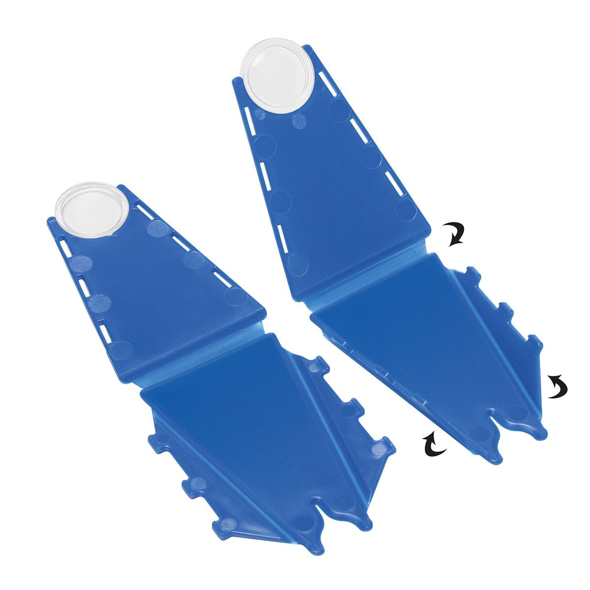 Zeckenentferner mit Lupe - blau-664