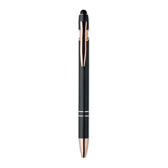 Druckkugelschreiber Aluminium SCRIBBLE - schwarz-569