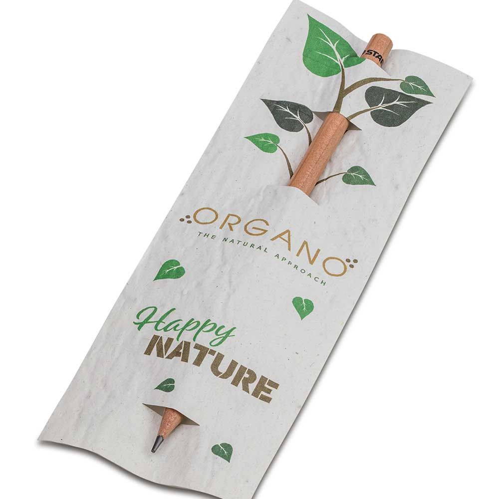 Bleistift im Samenpapieretui - Blumenmischung, Digitaldruck Vorder- und Rückseite-793