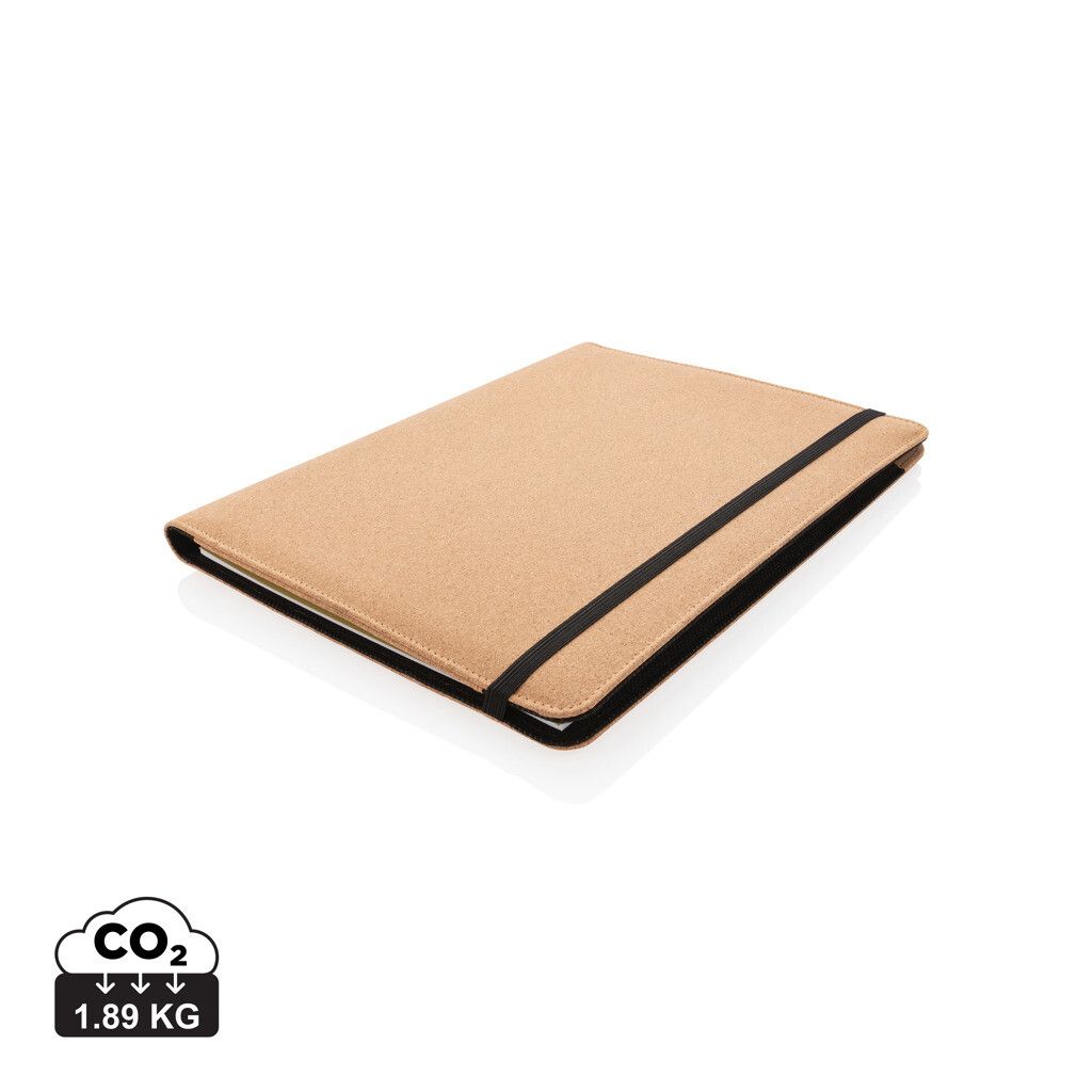 Deluxe Kork Portfolio A4 mit Stift - braun-909