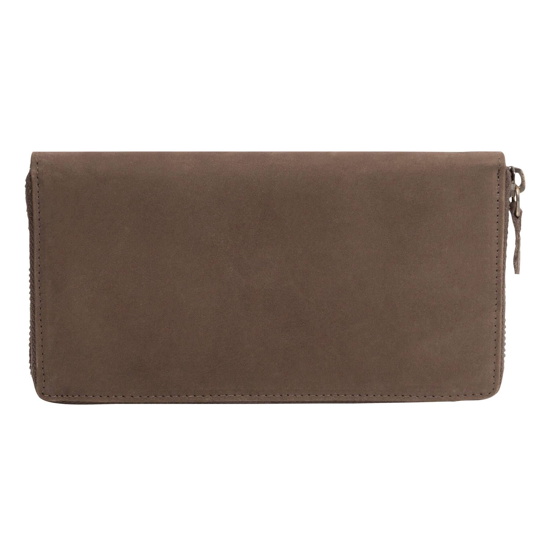 Echtleder-Geldbörse LADY - braun-334
