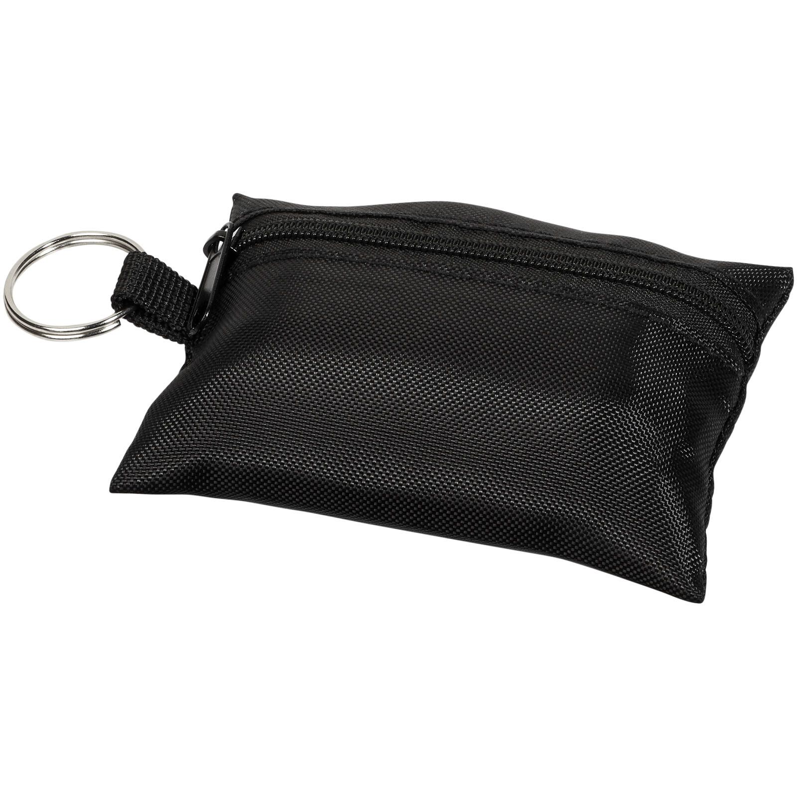 Valdemar 16-teilige Erste-Hilfe-Tasche mit Schlüsselanhänger - schwarz-697
