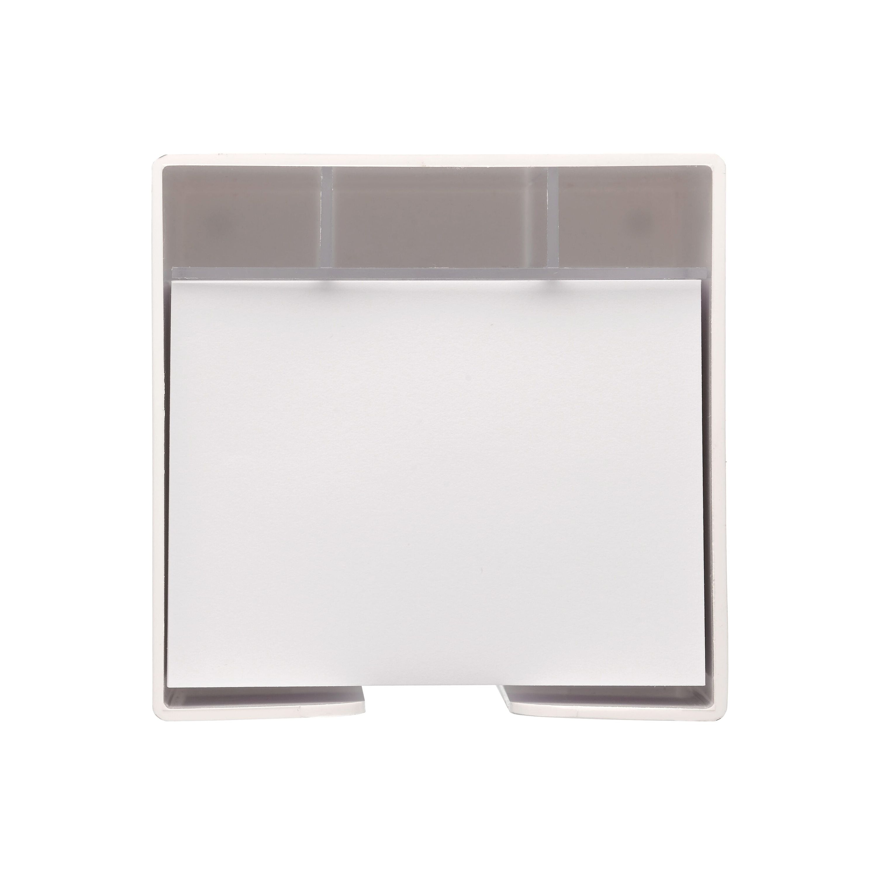 Notizzettel 10x10x10cm in Würfelbox mit Stifteköcher - weiss-697