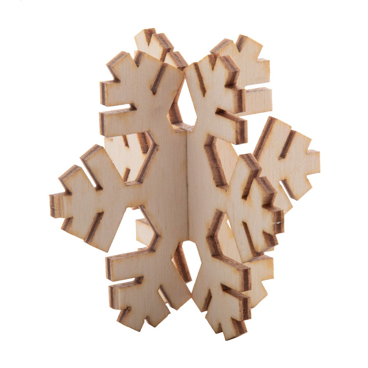 Creax Eco Weihnachtskarte, Schneeflocke - natur-473