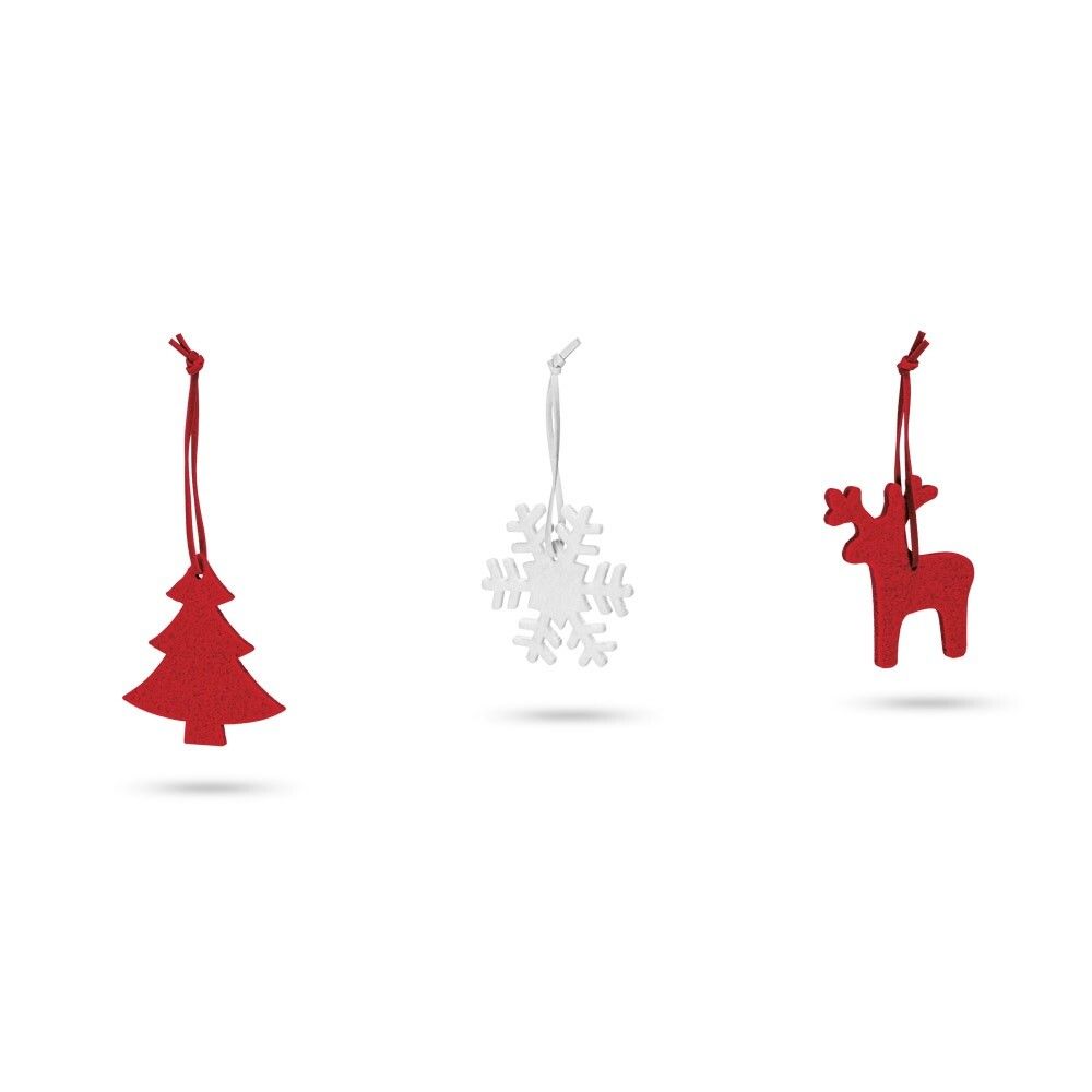 ZERMATT Weihnachtsfiguren zum Aufhängen - rot-372