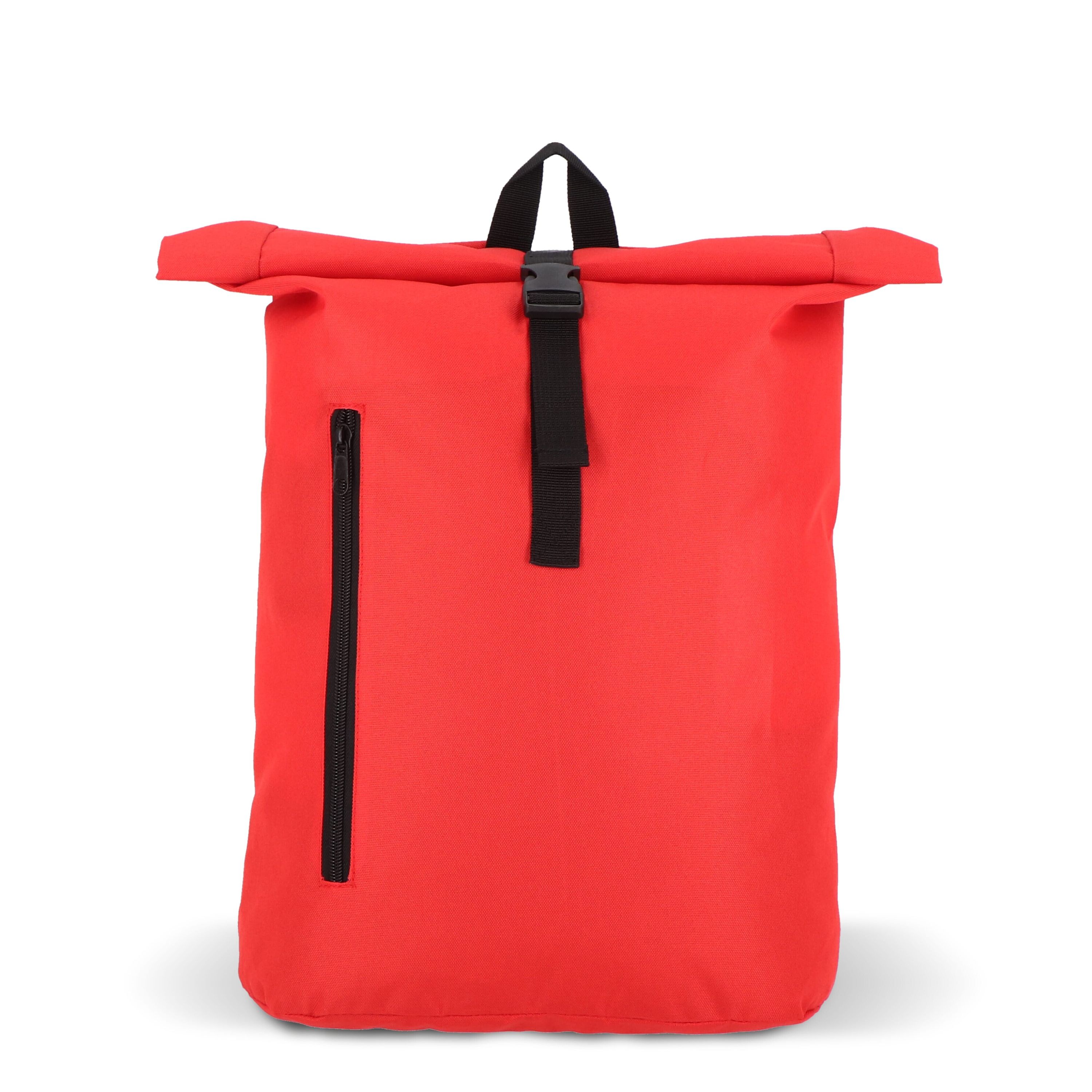 R-PET 600D Rolltop-Rucksack 20L - rot-493