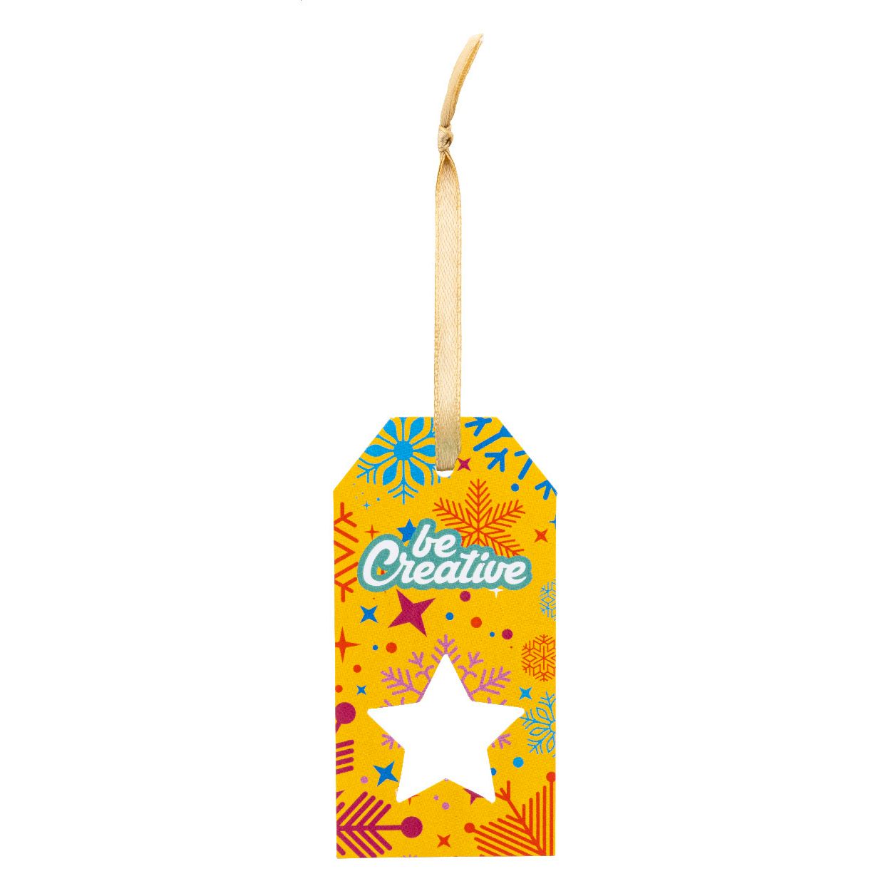 PrinTag Plus Geschenkanhänger, Stern - weiß-182