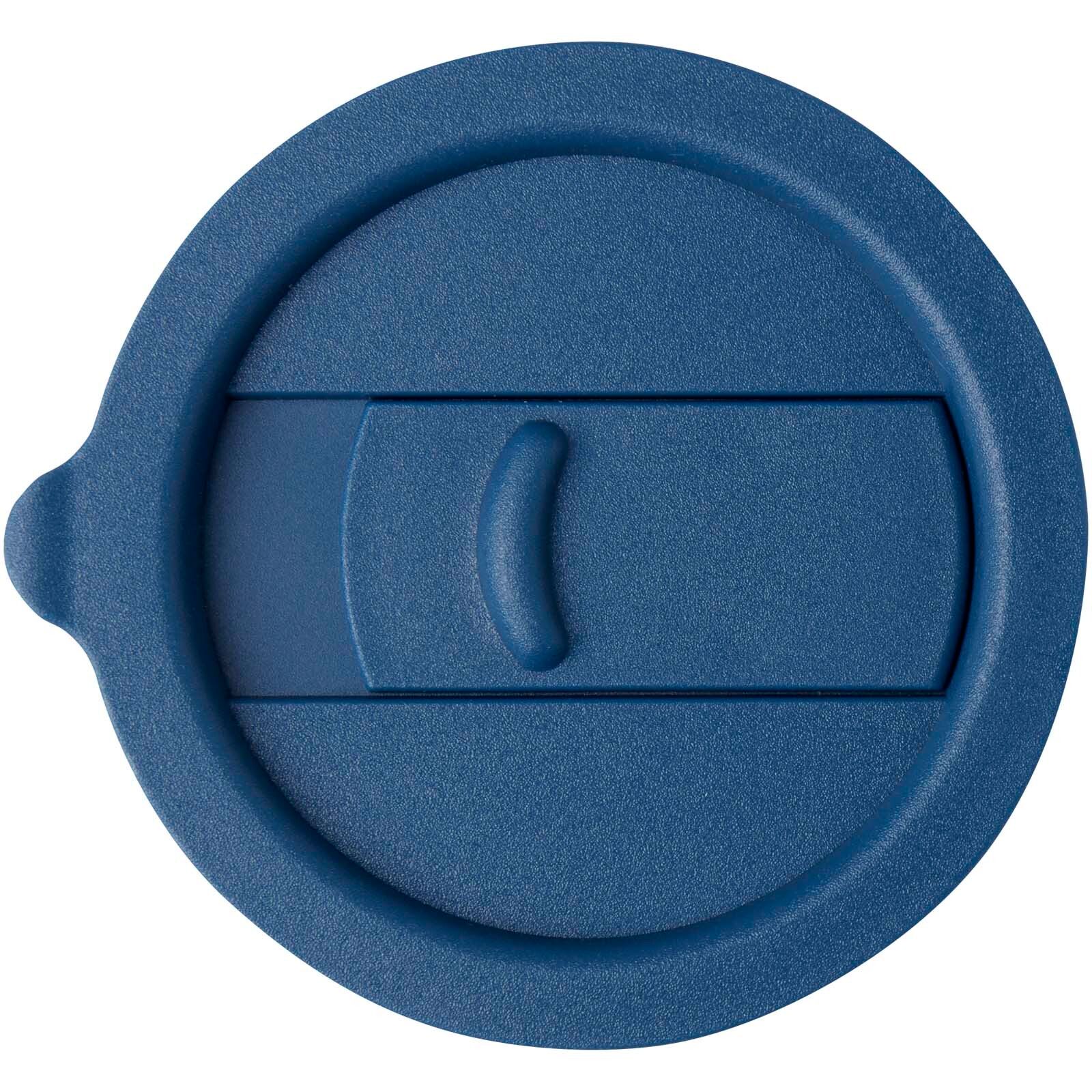 Java 330 ml Keramikbecher mit Silikonhülle und Kunststoffdeckel - blau-479