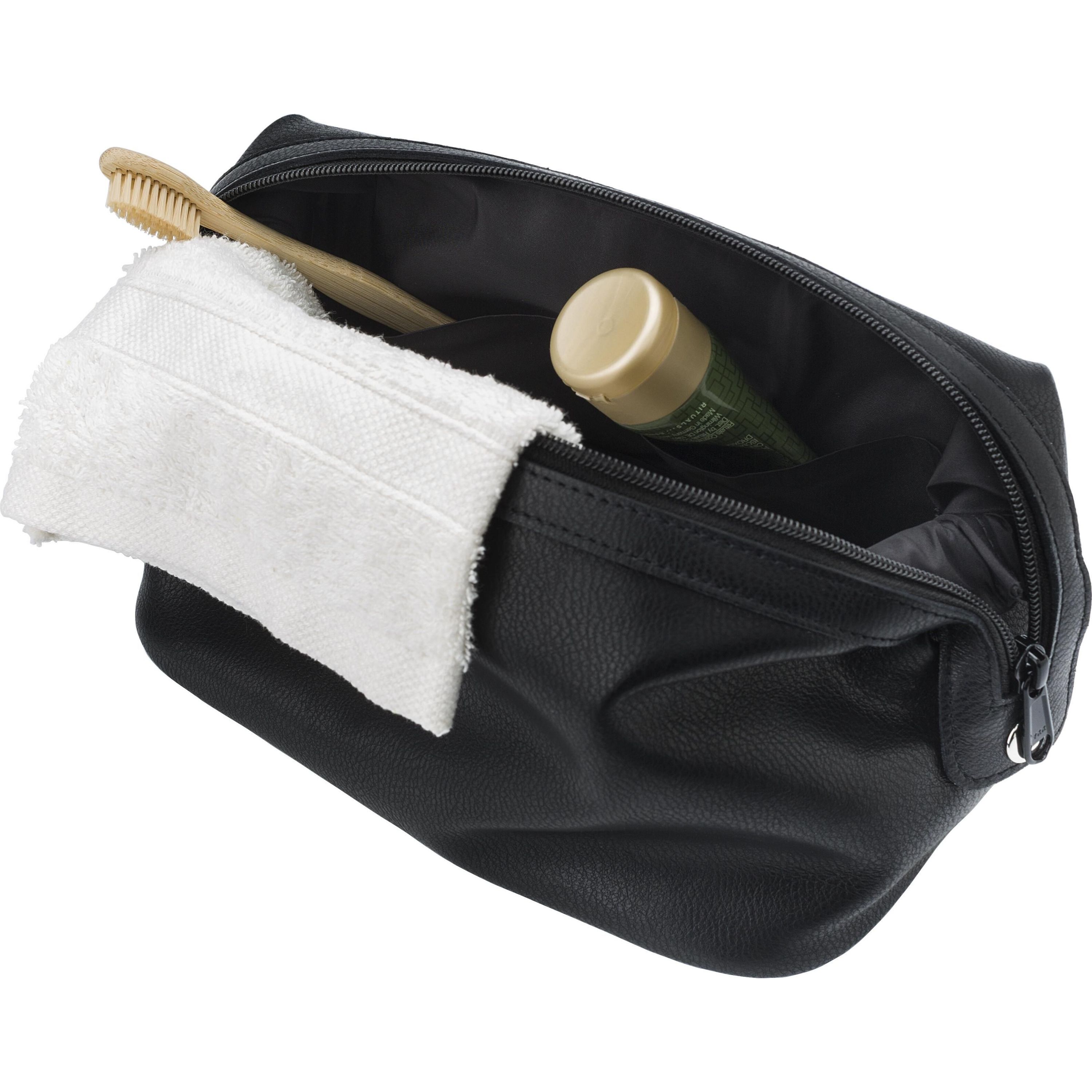 Leder-Kosmetiktasche Flynn - schwarz-223