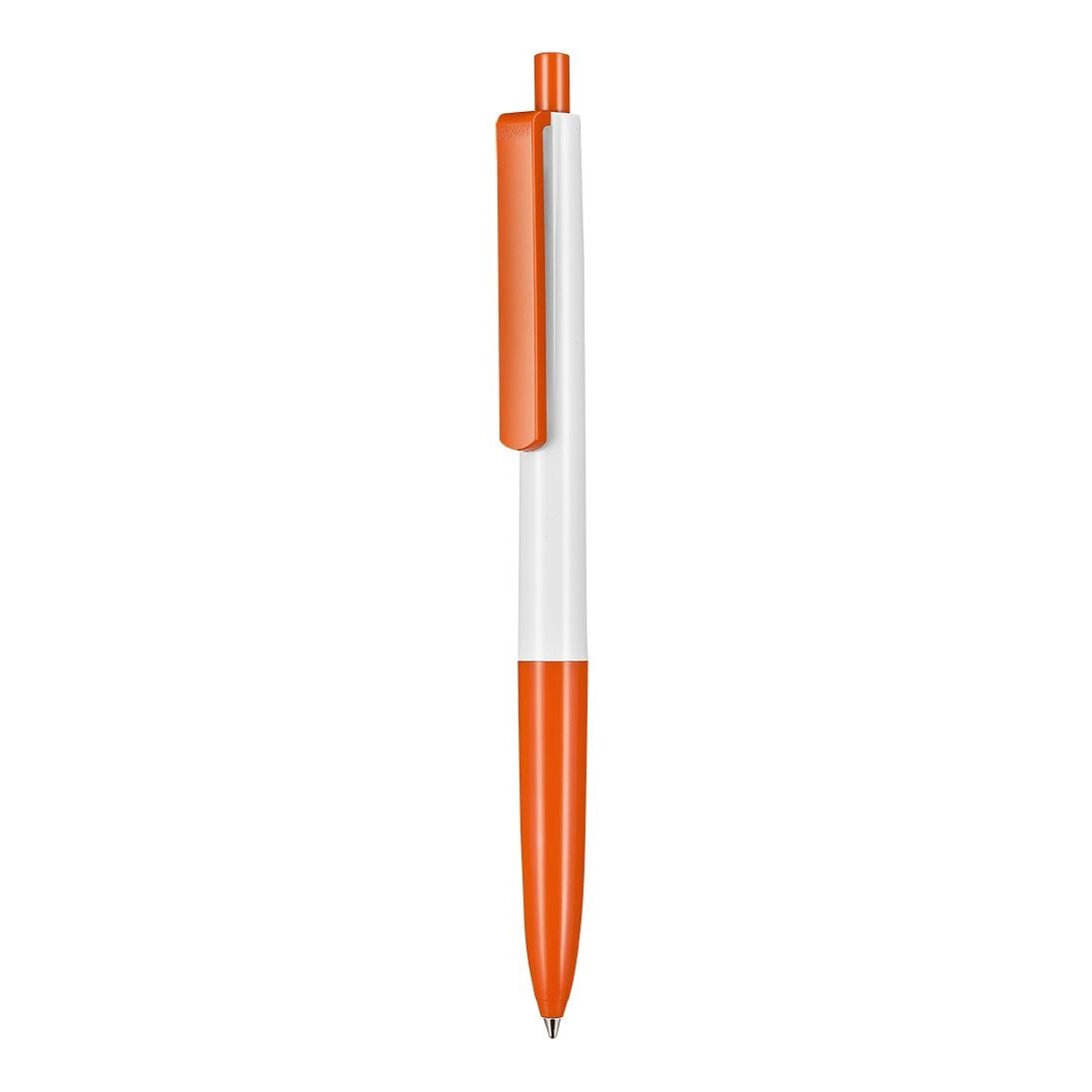 Kugelschreiber NEW BASIC - weiss - orange-763