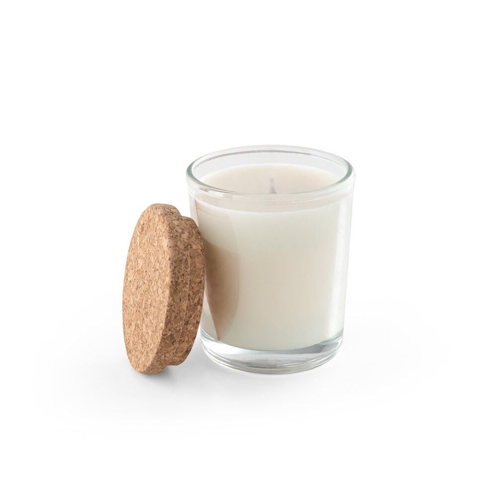 ZEN 80 Aromatische Kerze in einem Glasbecher mit Korkdeckel 80 g - transparent-616
