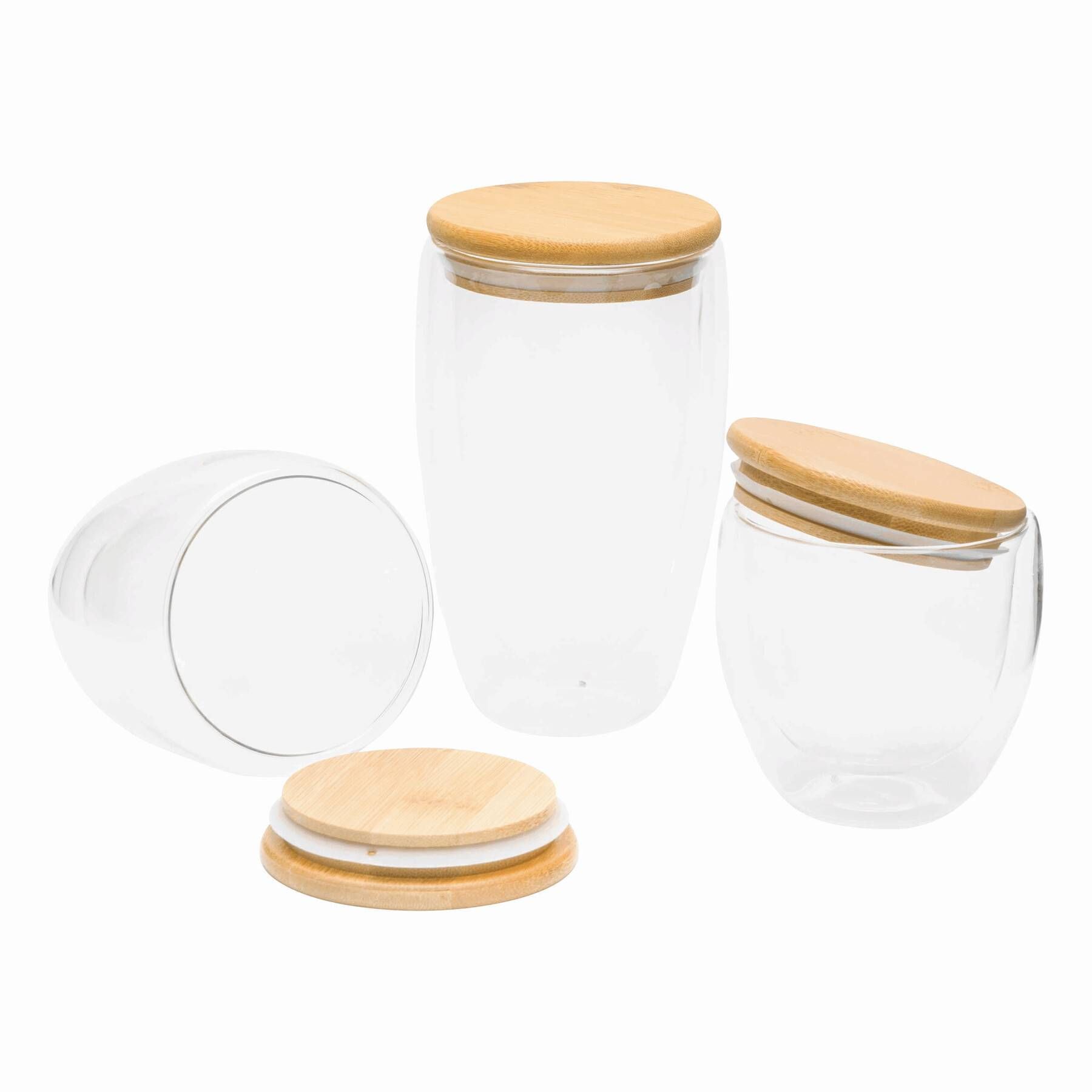 Glas BAMBOO ART S, Füllmenge ca. 250 ml - braun - transparent-126