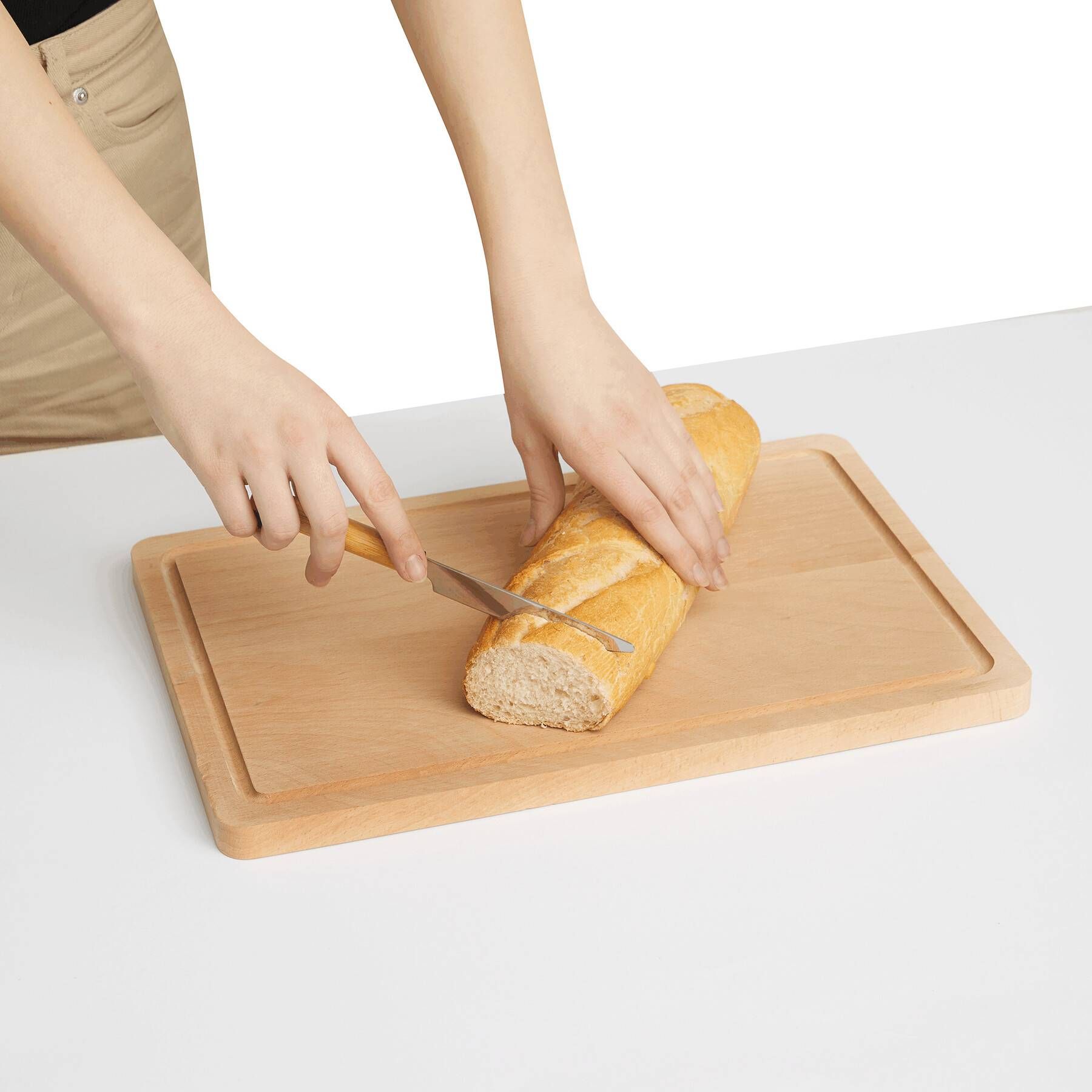 Schneidebrett WOODEN PREMIUM - braun-240