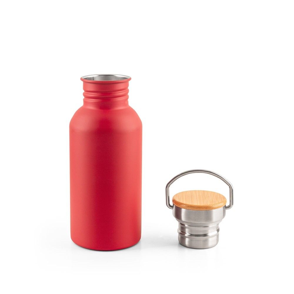 EWING Edelstahlflasche (90 % recycelt) mit einwandiger Ausführung - rot-713