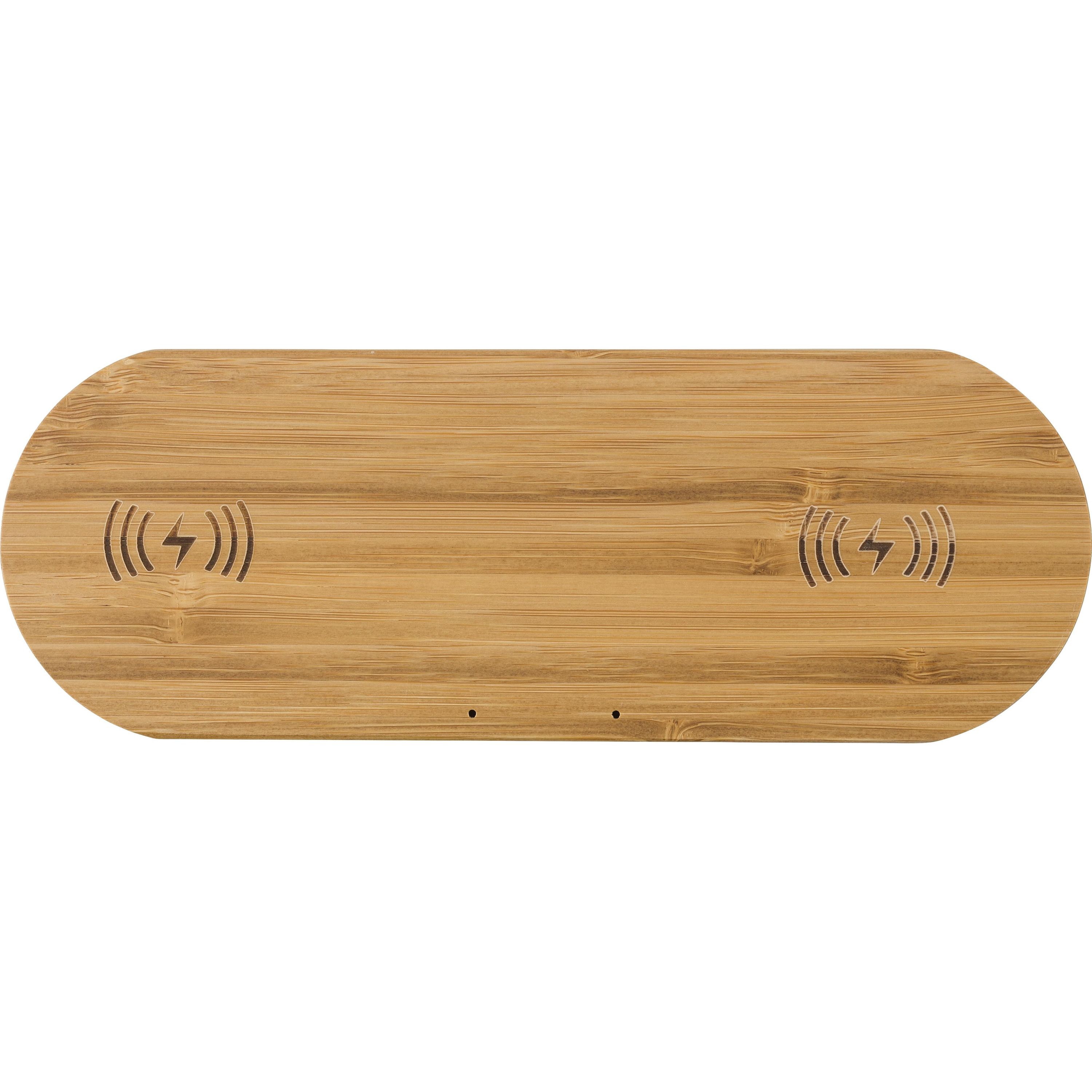 Wireless Ladepad aus Bambus Tatum - bambus-496