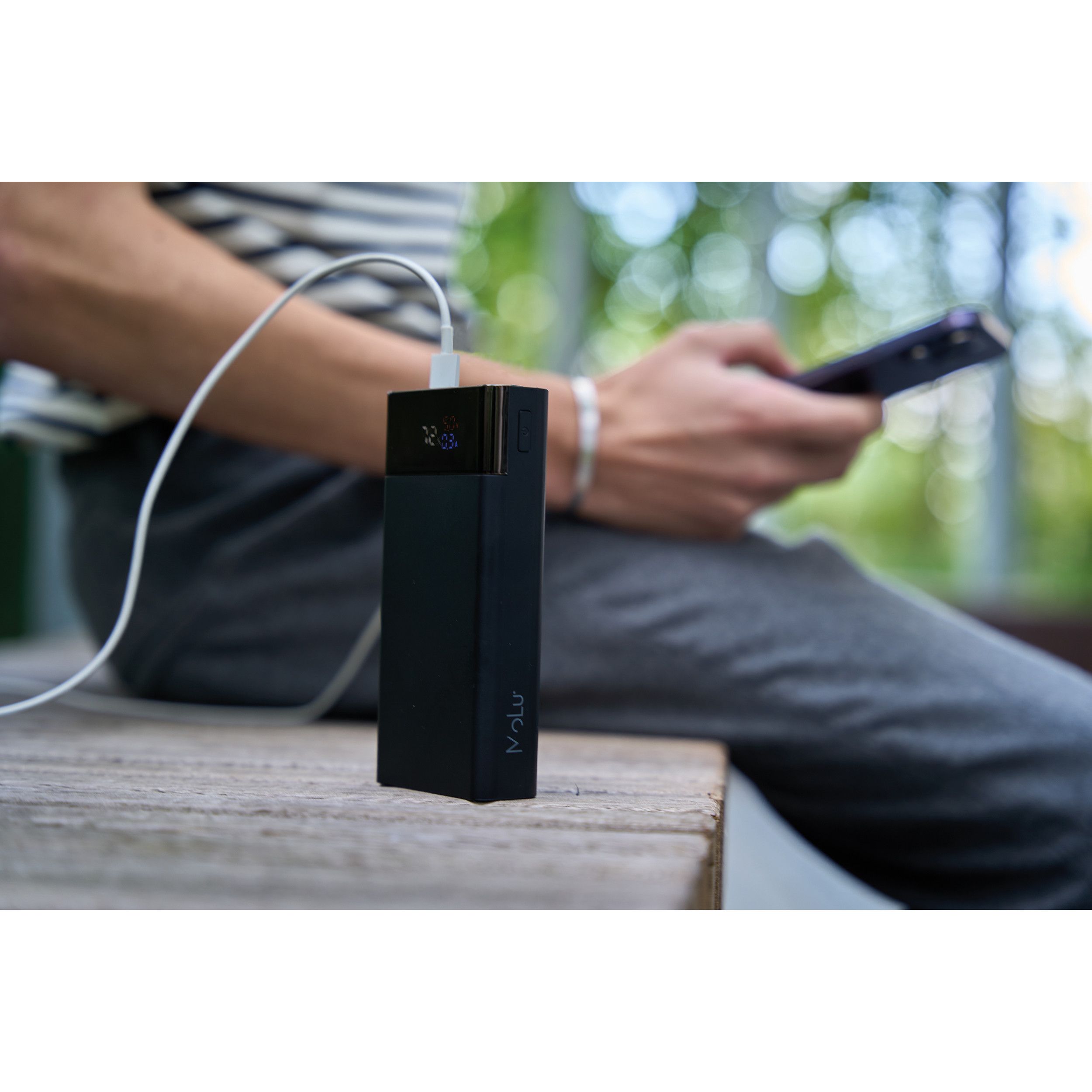 MoLu Powerbank Marbella - schwarz-430