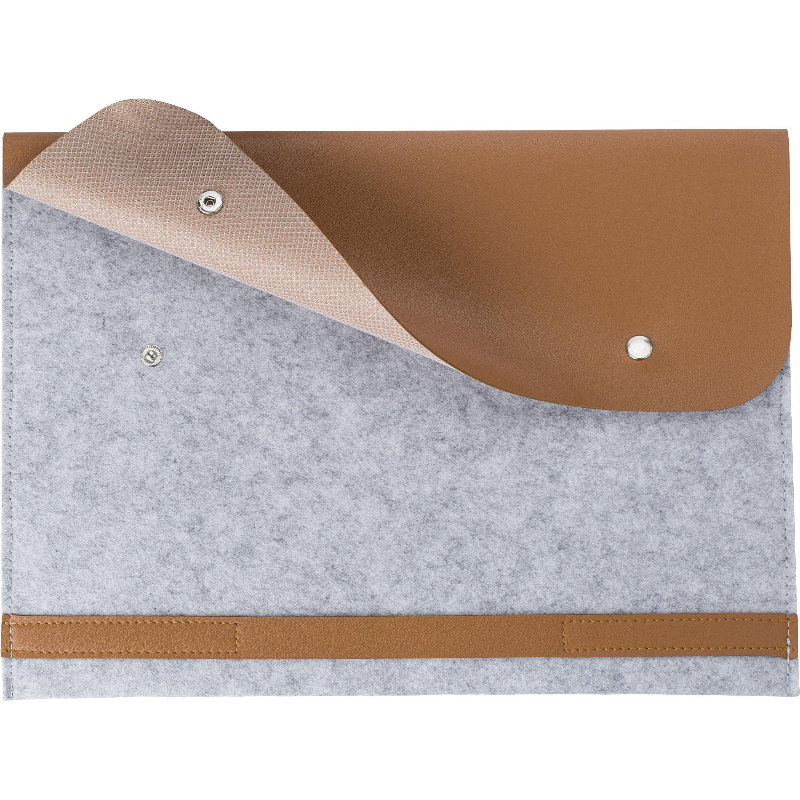 rPET-Filz-Laptop-Tasche Jonathan - grau-866