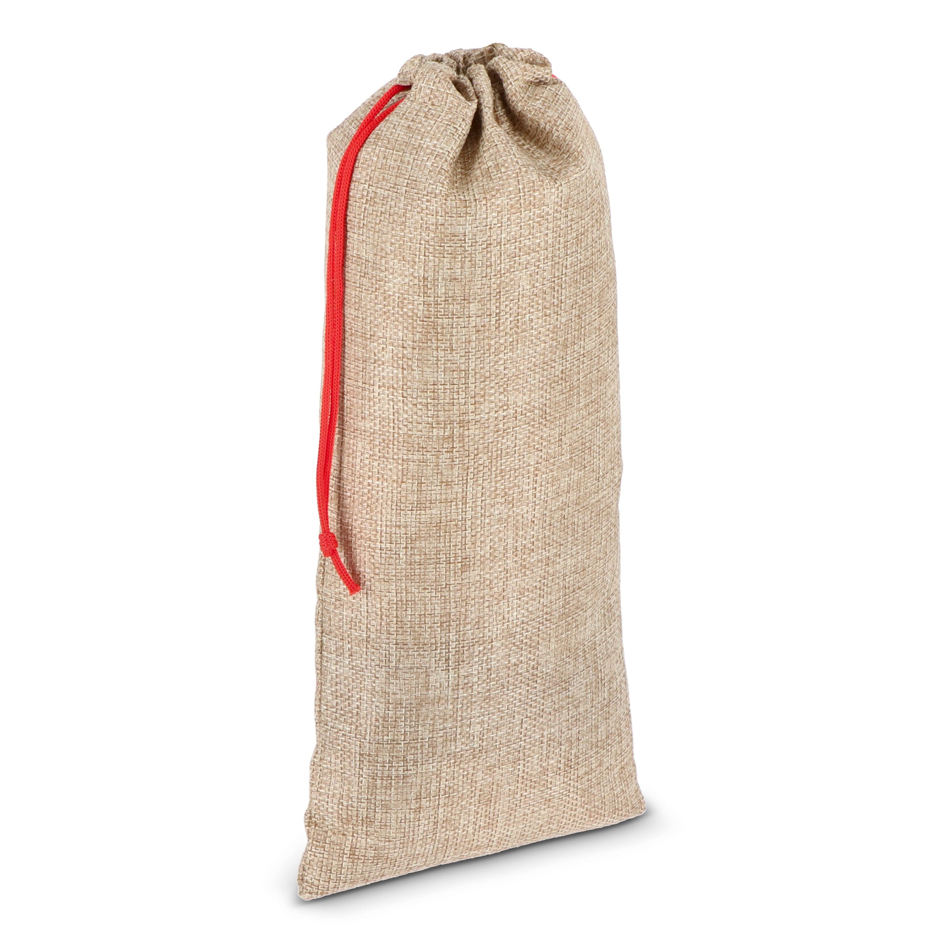 Flaschenetui im Jute-Stil 14 x 34 cm - natur-511