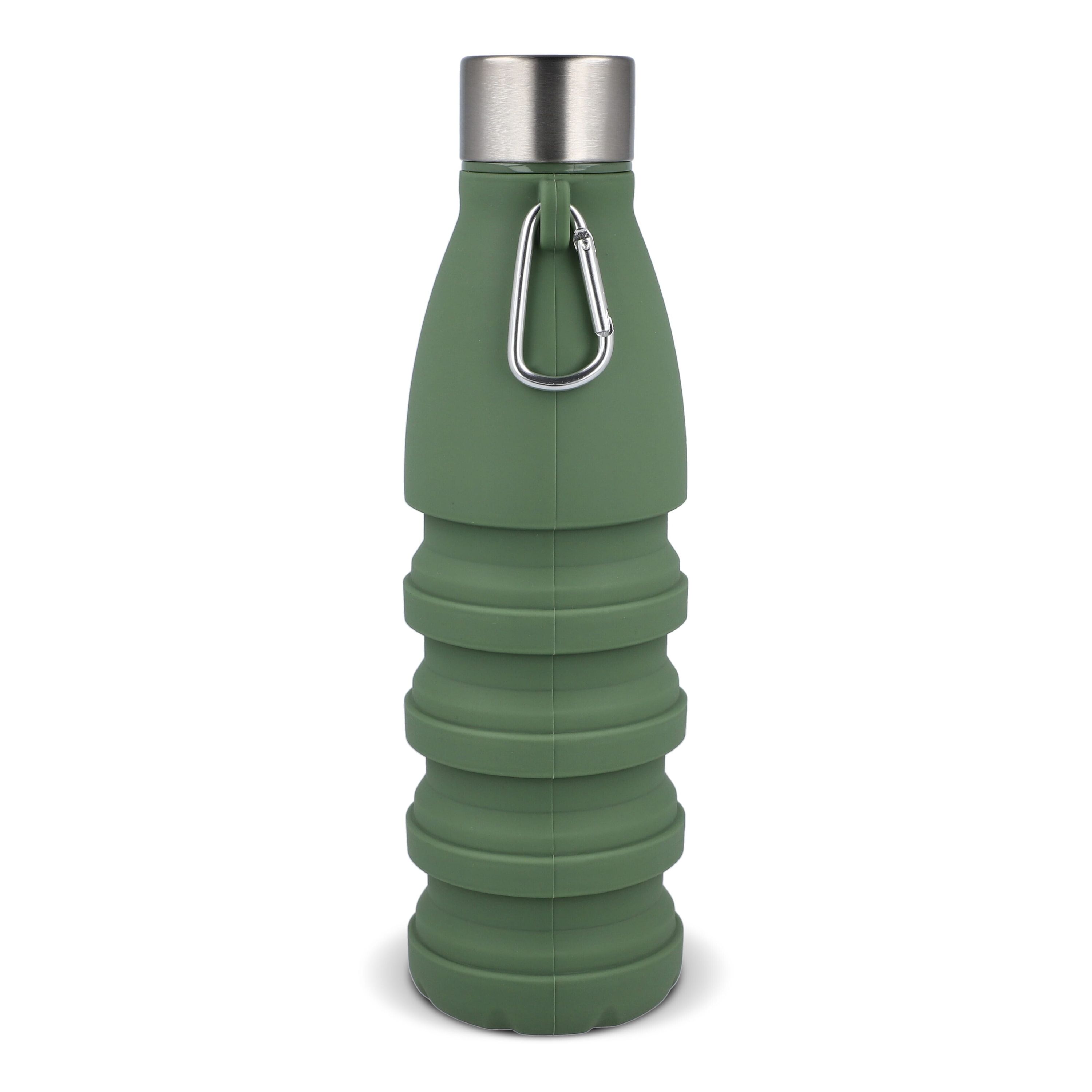 Faltbare Wasserflasche 550 ml - olivgrün-724