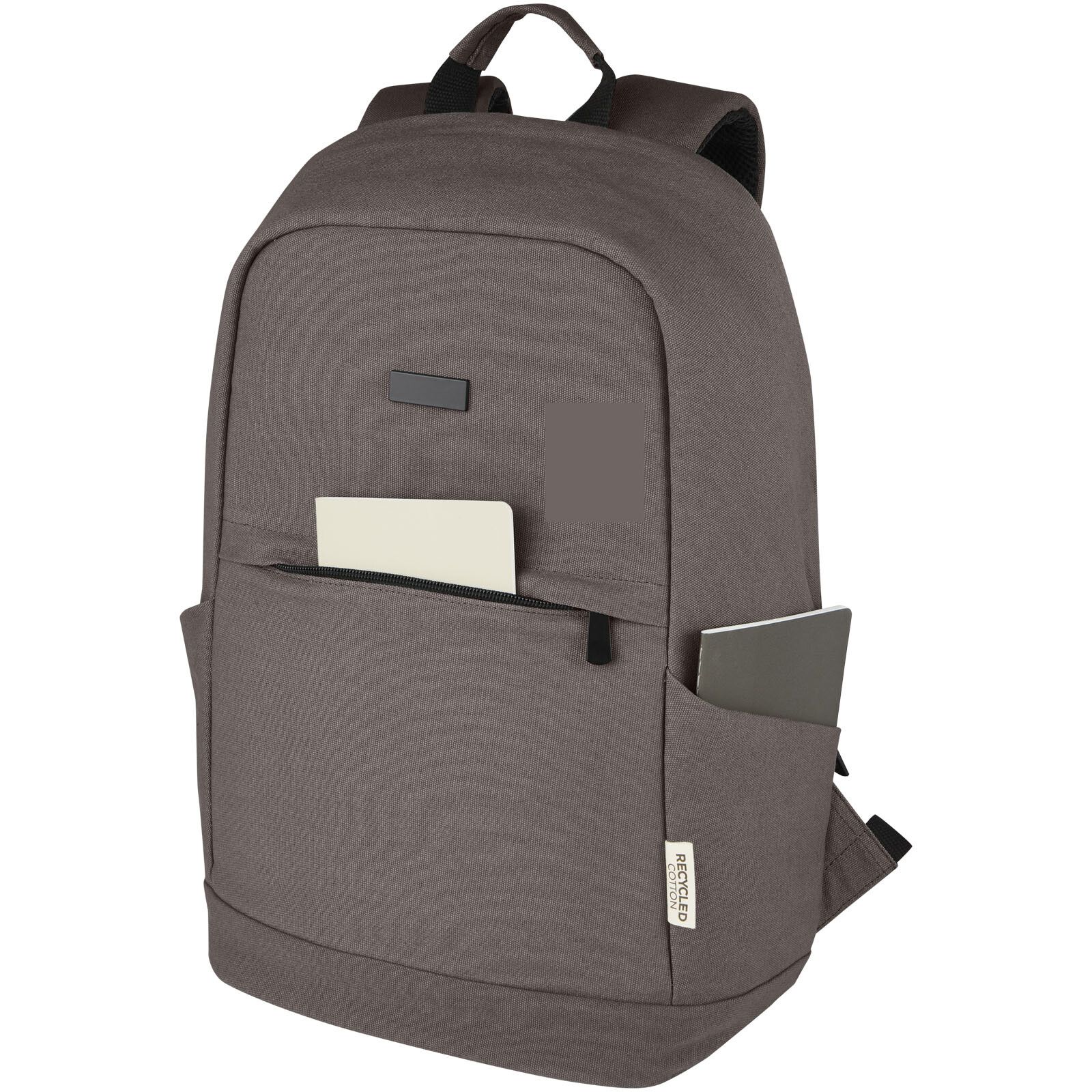 Joey 15,6 Zoll Anti-Diebstahl Laptop Rucksack 18 L aus GRS-recyceltem Canvas - grau-78