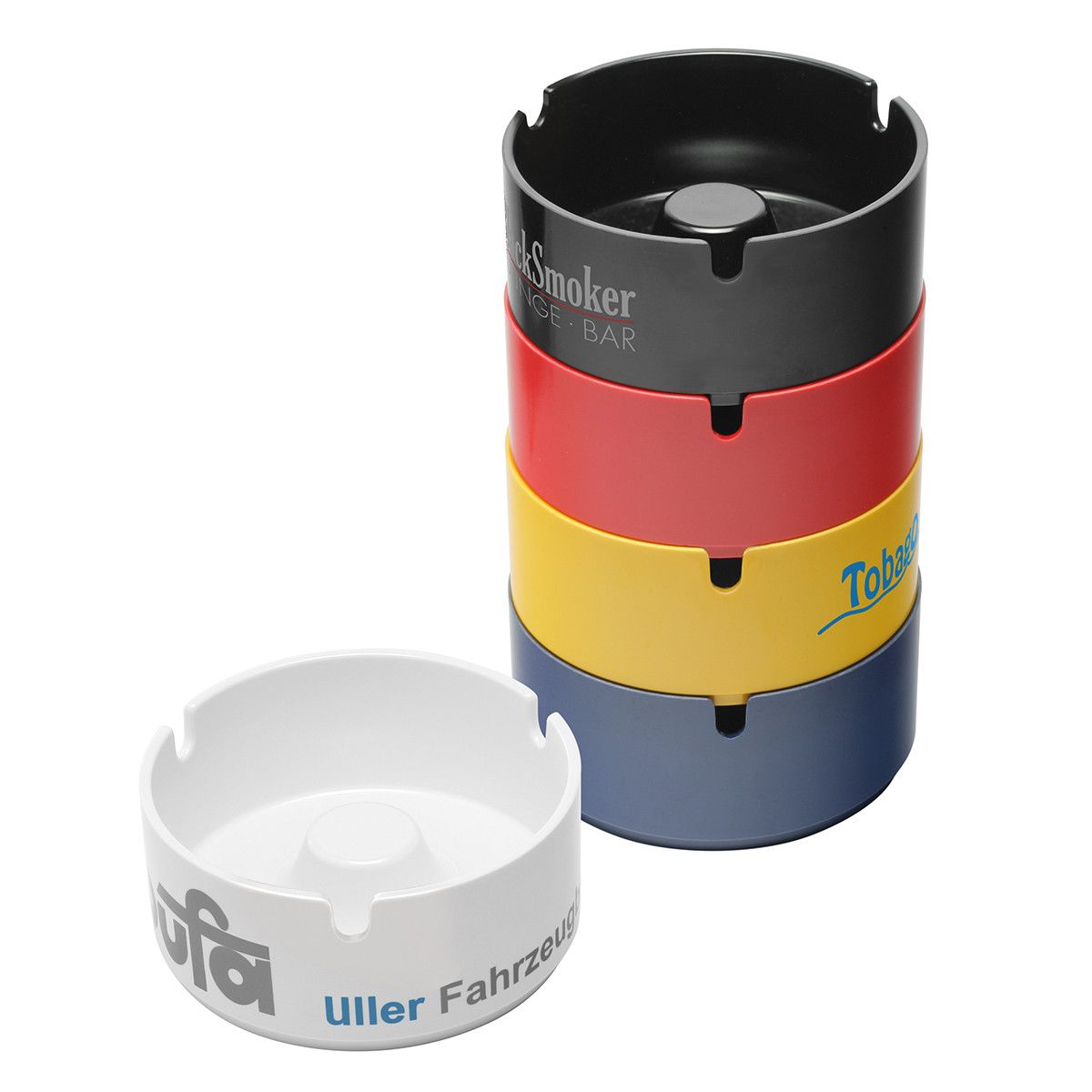 Aschenbecher, stapelbar - blau-736