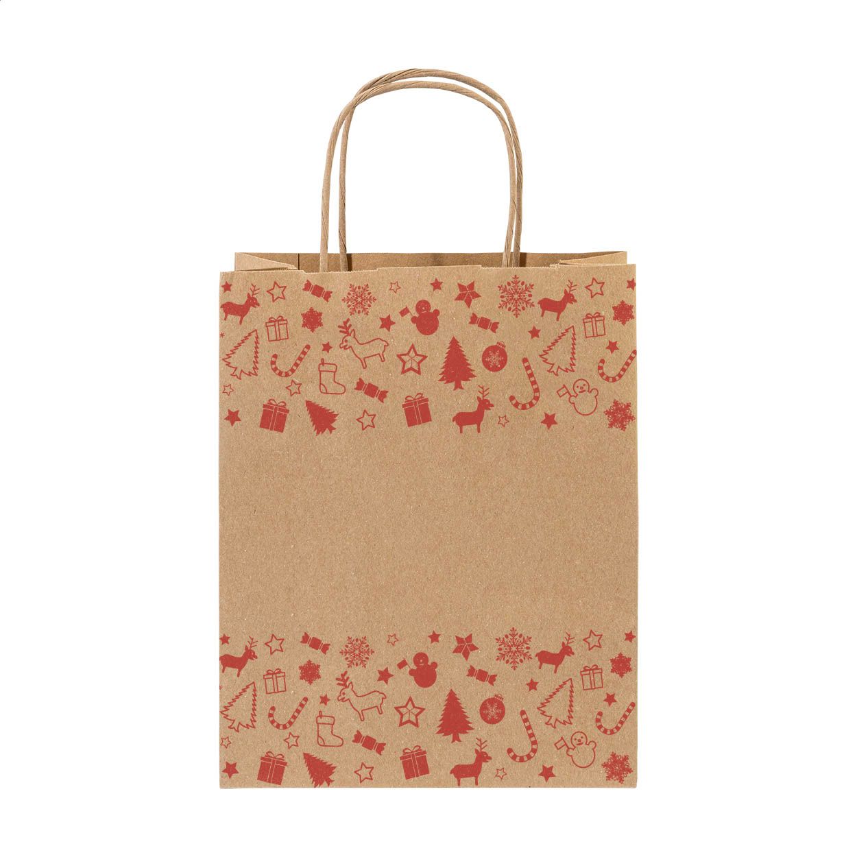 Julegave M Weihnachtsgeschenktasche, mittel - natur-410