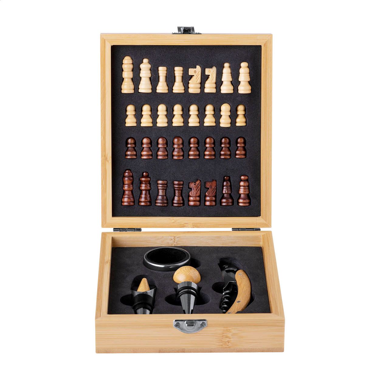 Kaspar Schachspiel/Weinset - natur-548