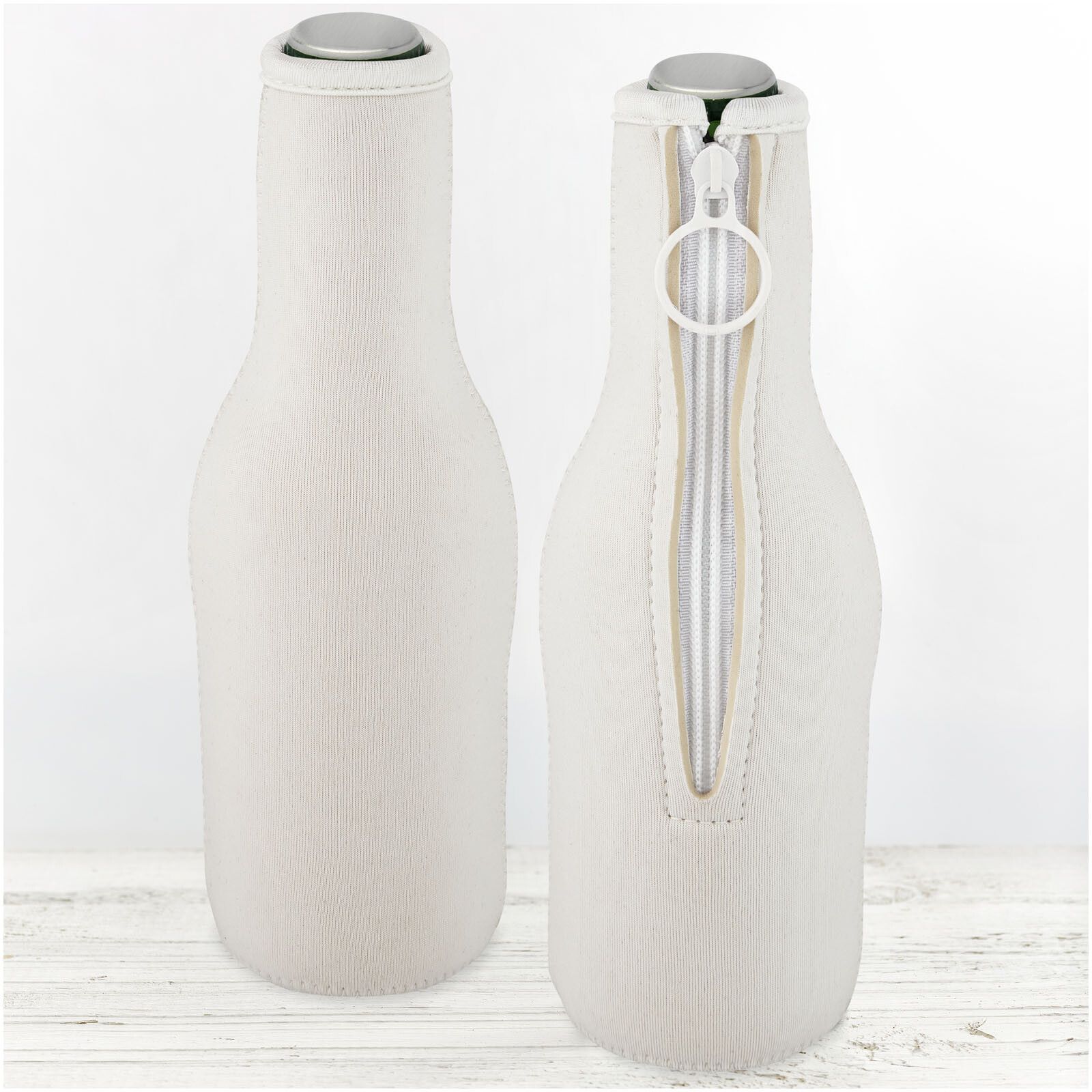 Fris Flaschenmanschette aus recyceltem Neopren - weiss-276