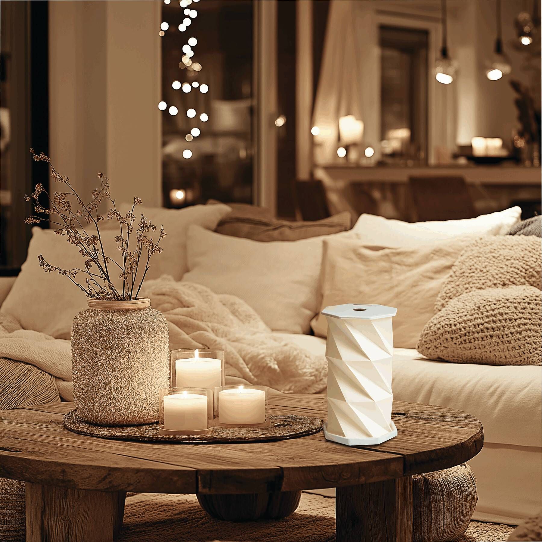 Faltbare / ausziehbare LED-Tischlampe CHIC GLOW - weiß-735