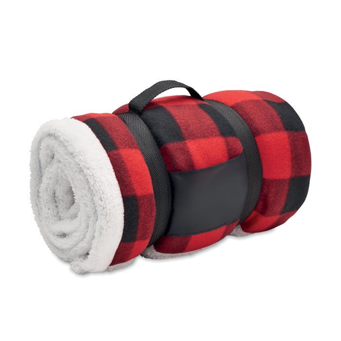 Fleece-Decke RPET SHERMATT - rot-184