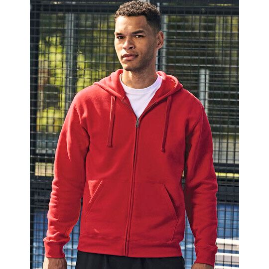 Men's Authentic Zipped Hood Jacket - black-468