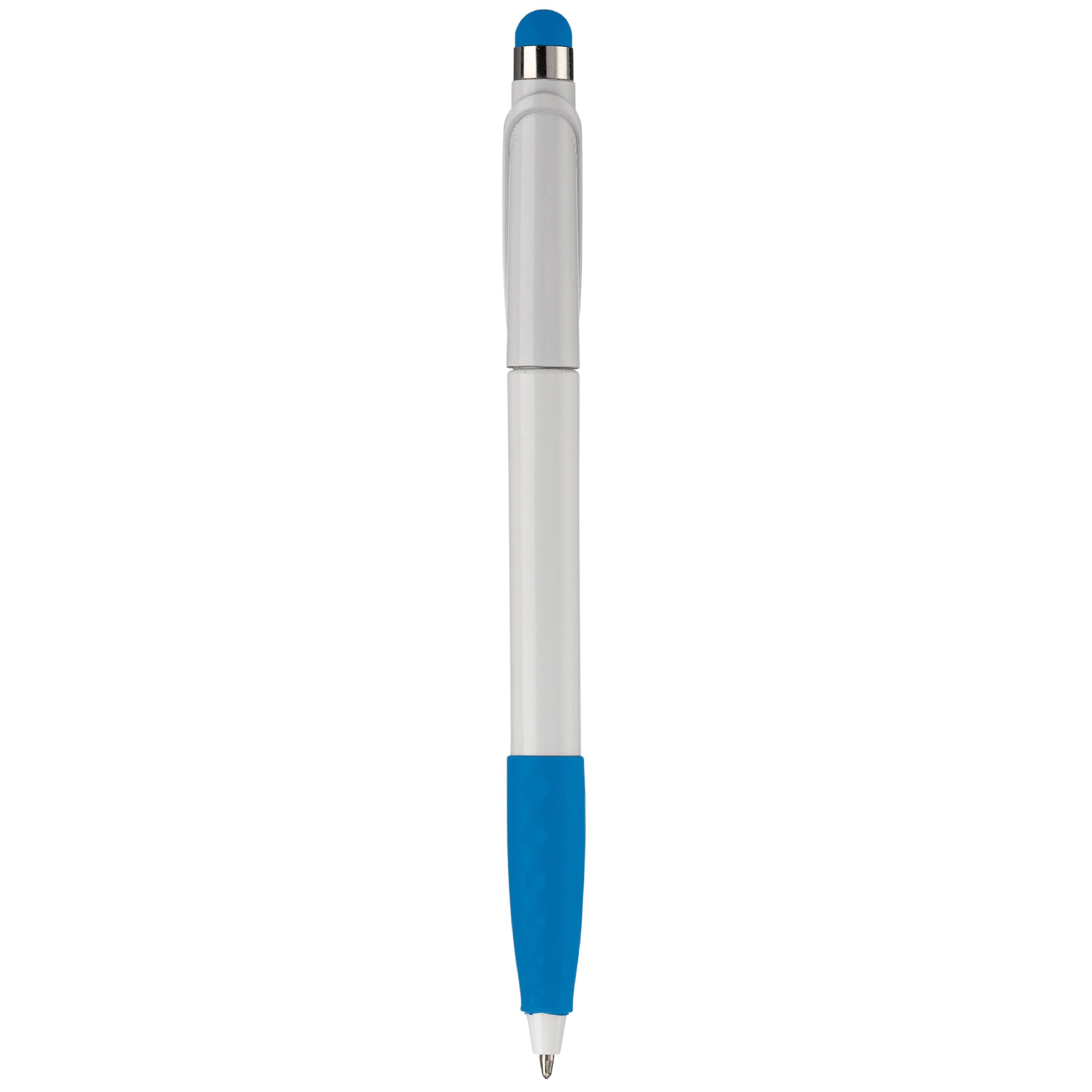 Kugelschreiber Cosmo Stylus - weiss  -  hellblau-826