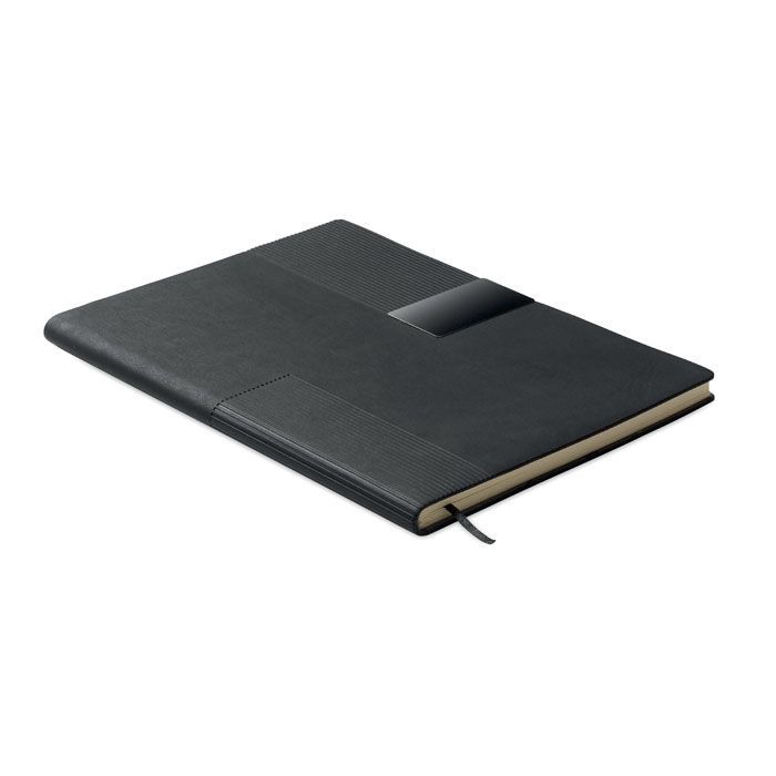 DIN A5 Notizbuch PU TREZE - schwarz-858