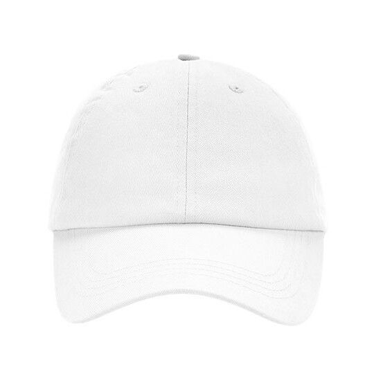 Low Profile 6 Panel Dad Cap - white-317