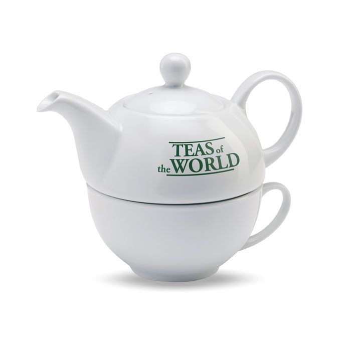 Tee-Set 400ml TEA TIME - weiß-172
