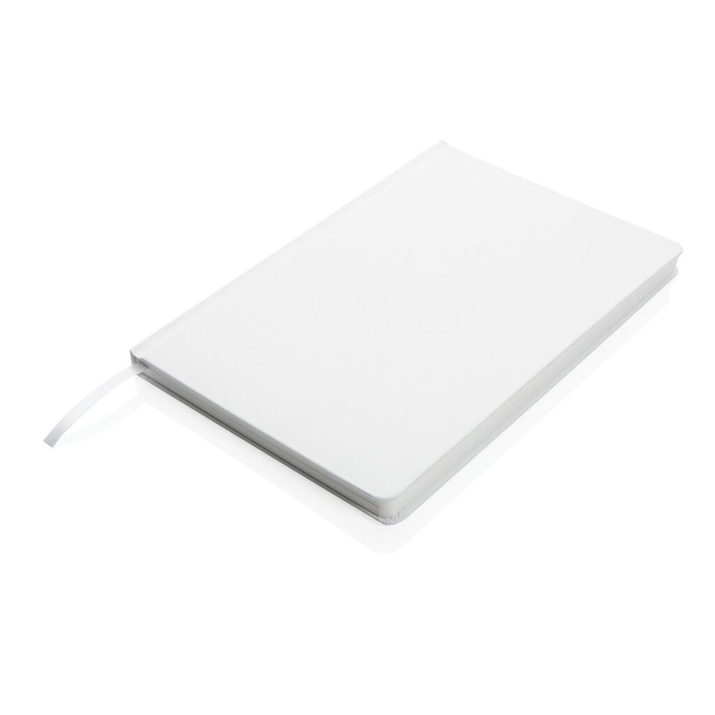 A5 Impact Steinpaper Hardcover Notizbuch - weiß-759