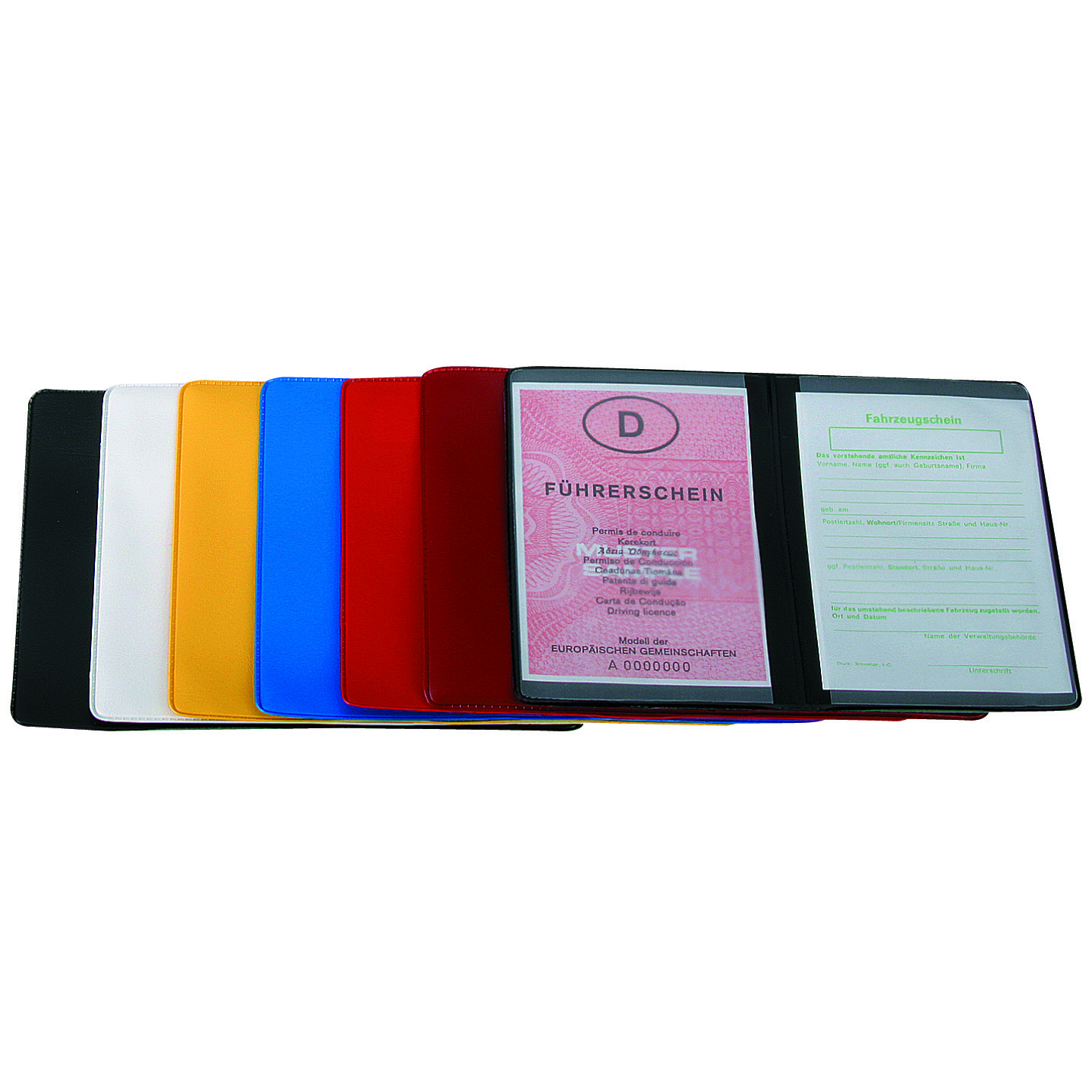 CreativDesign® Ausweistasche "4-fach" Normalfolie - weiß-60