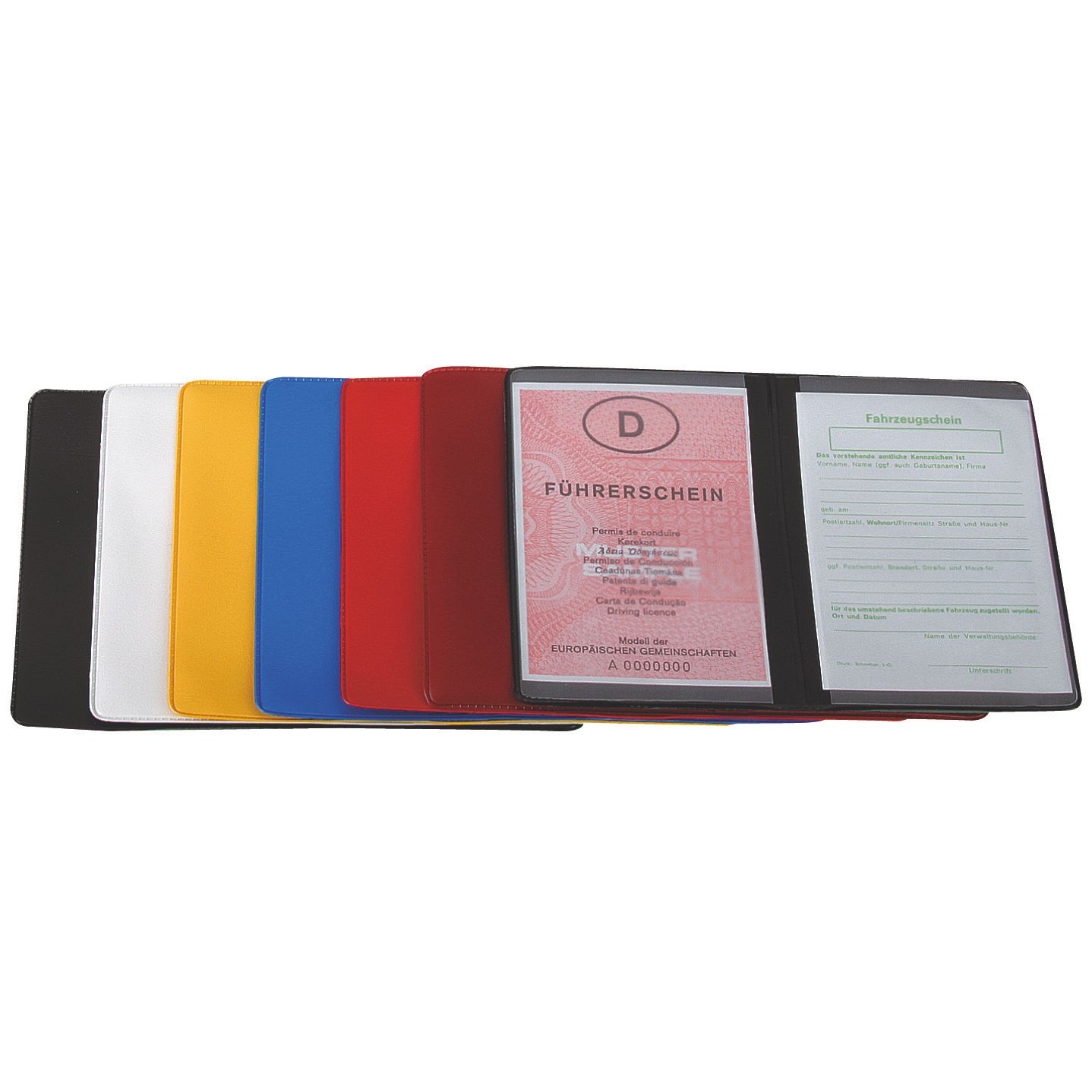 CreativDesign® Ausweistasche "4-fach" Normalfolie - weiß-60
