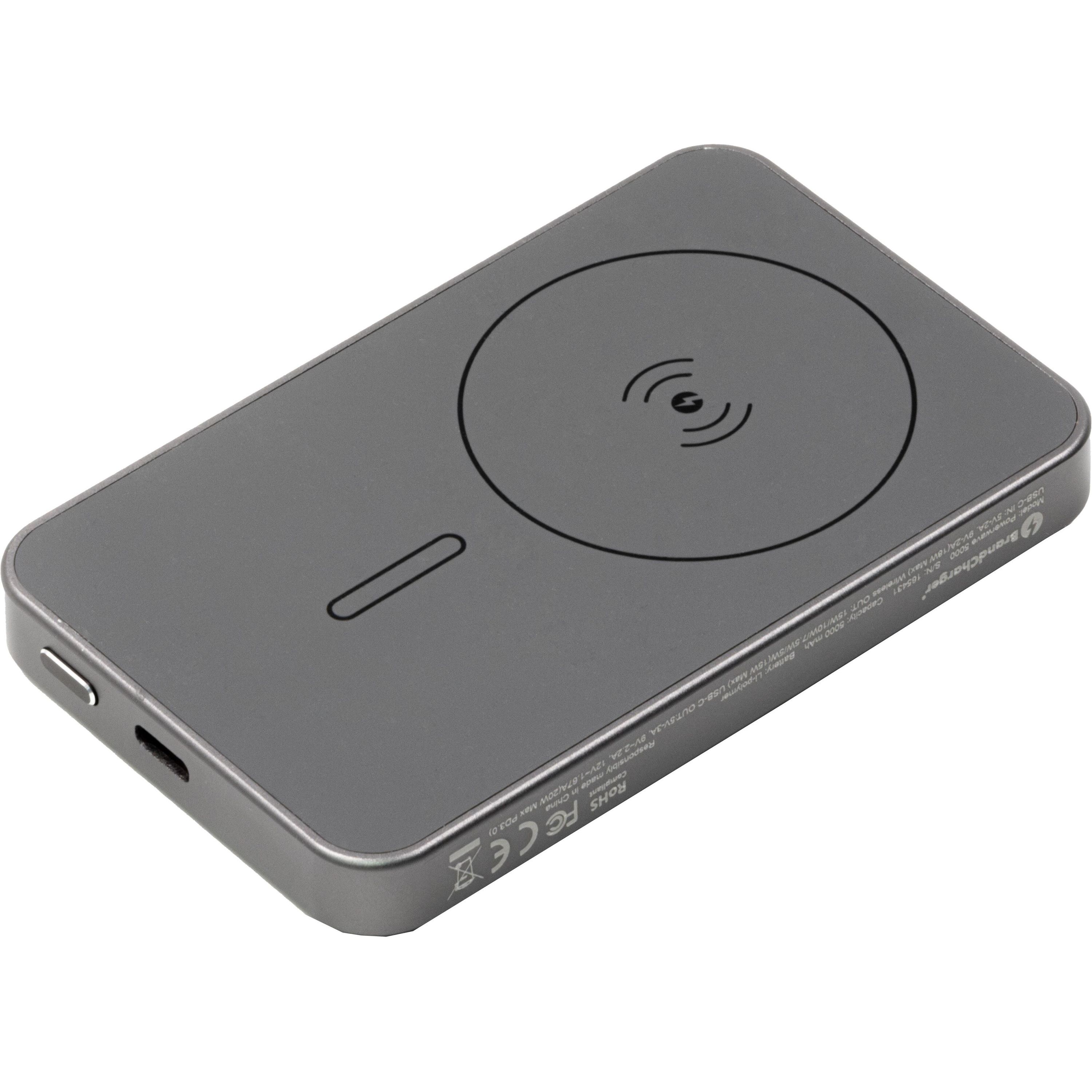 BrandCharger Powerwave 5000 kabellose Powerbank - stahlgrau-508