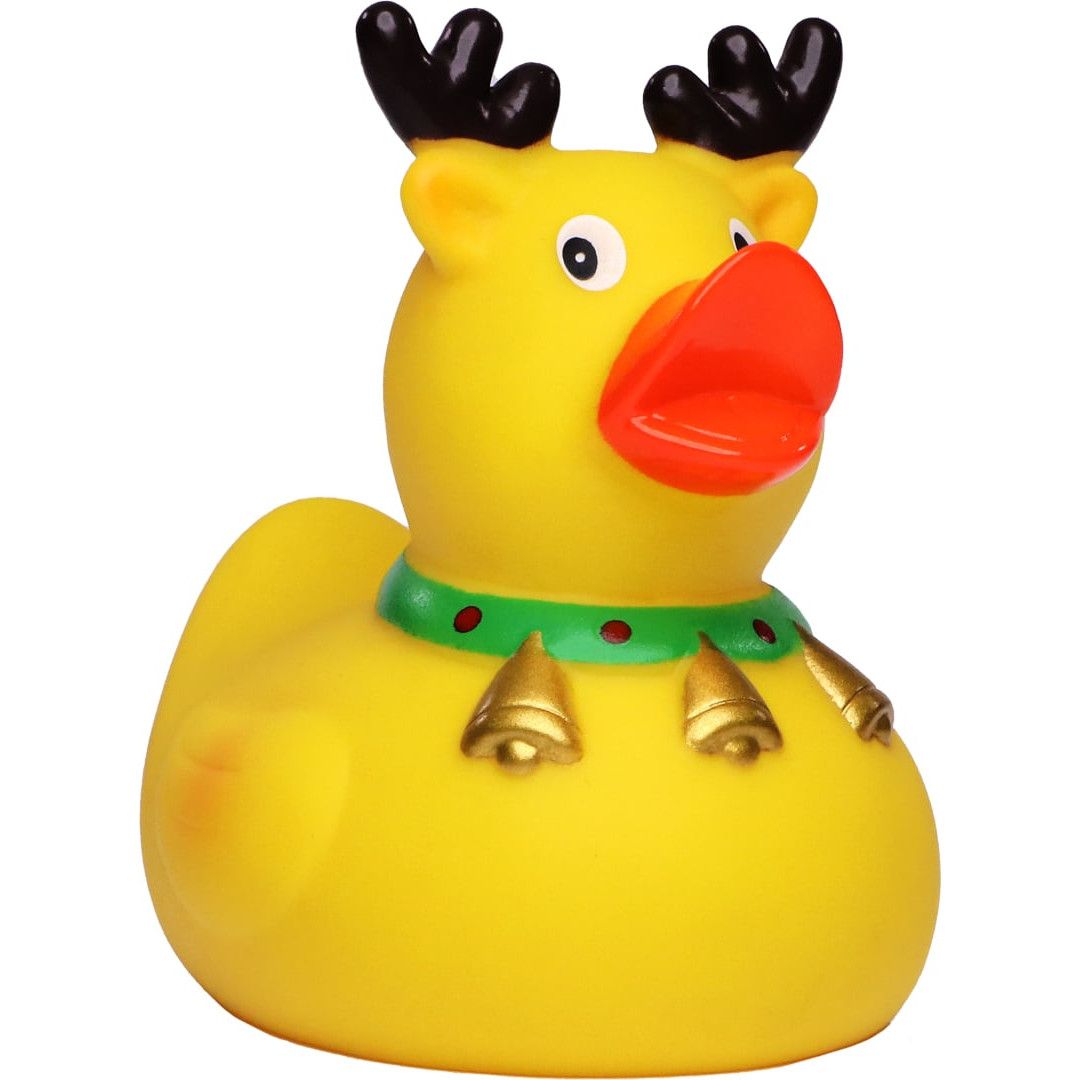 Quietsche-Ente Weihnachts-Elch - bunt-613
