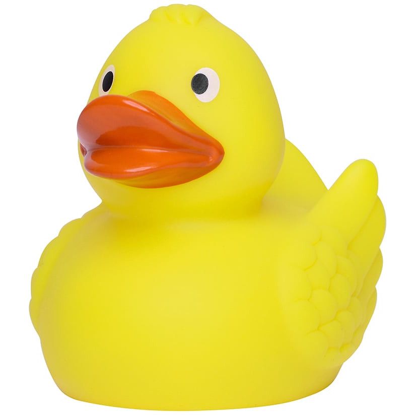 Renn-Ente mit Metallplatte mittel - gelb - orange-195
