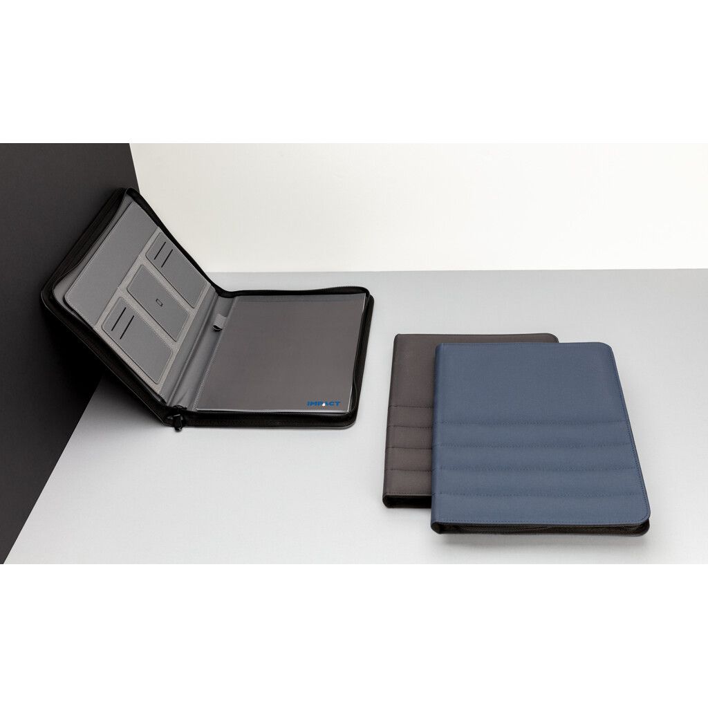 Impact AWARE™ RPET A4 Portfolio mit Reißverschluss - anthrazit-754