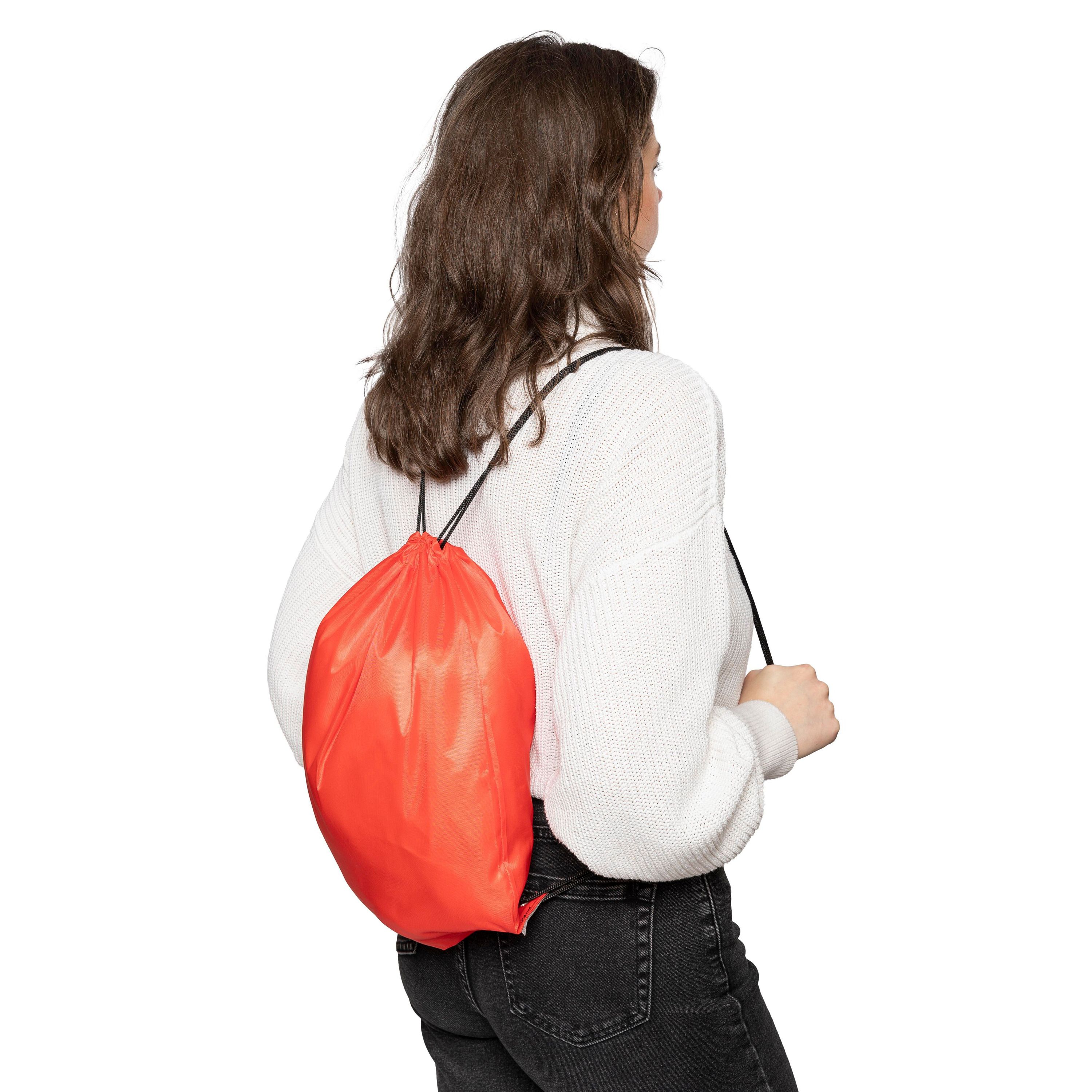 210D Polyester Kordelzug Rucksack Isolde - orange-4