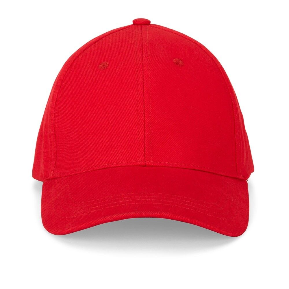 NATHAN Kappe aus 100 % Baumwolle (260 g/m²) mit 6 Paneelen - rot-239