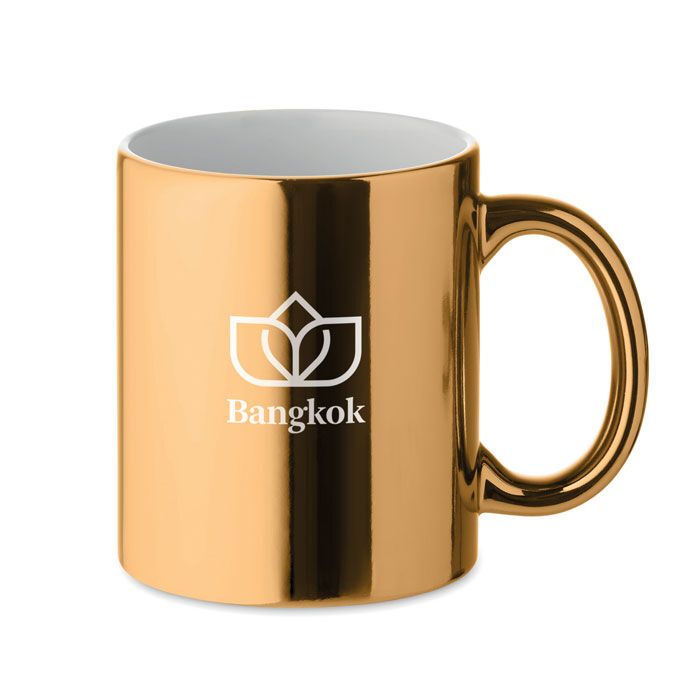 Keramikbecher metallic 300 ml HOLLY - golden-48