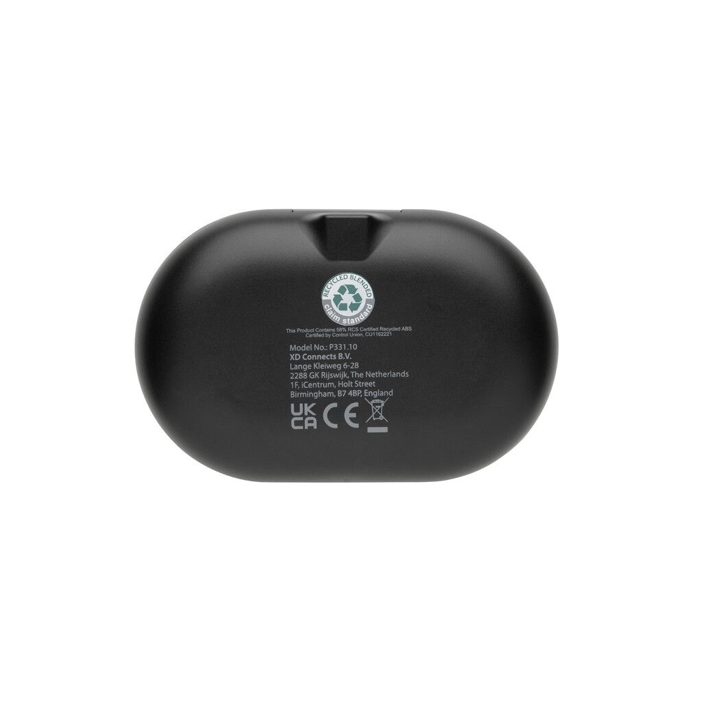 Fitsound TWS-Ohrhörer aus RCS recyceltem Kunststoff - schwarz-777